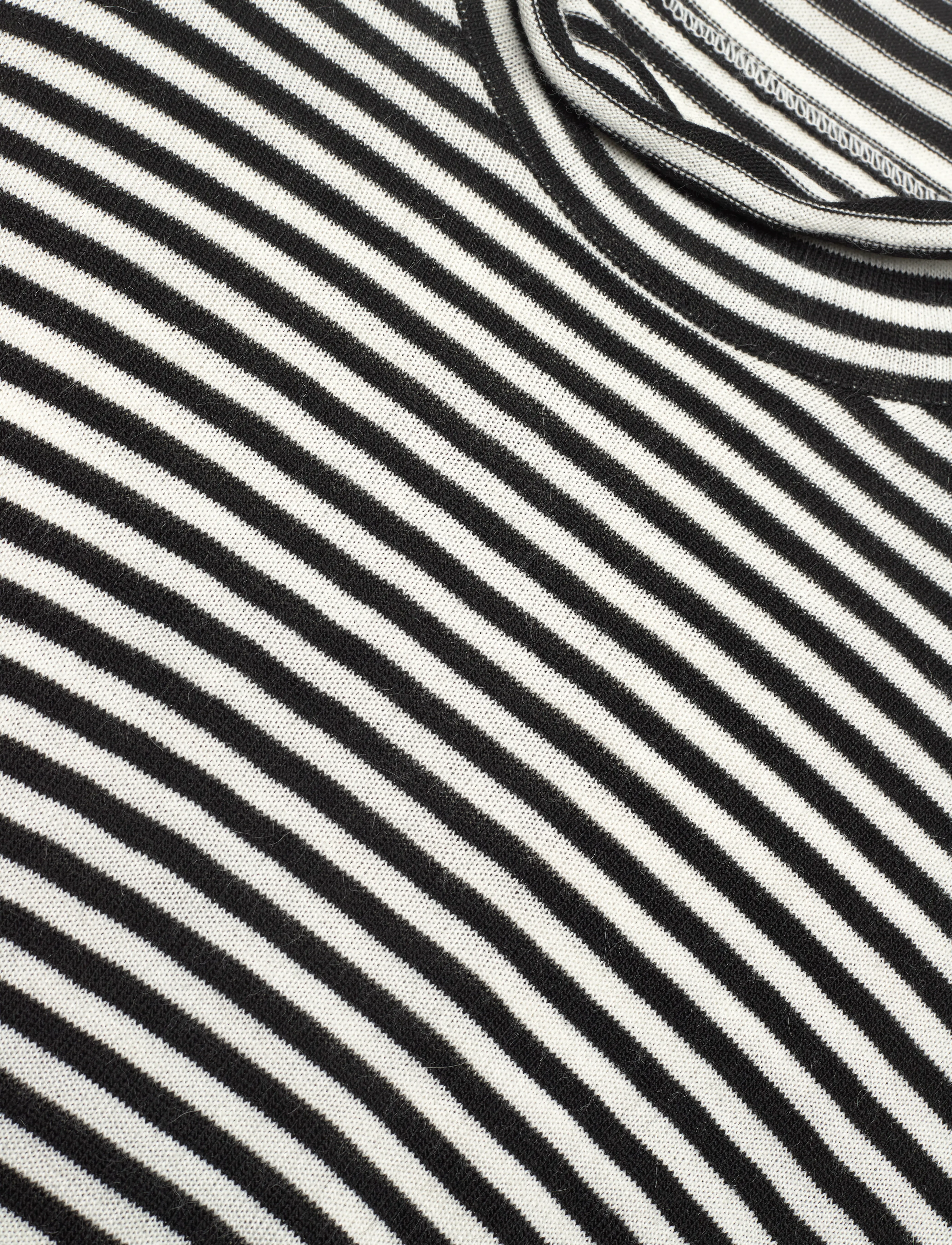 Mads Nørgaard - One Stripe Elsa Knit - black/ecru - 2