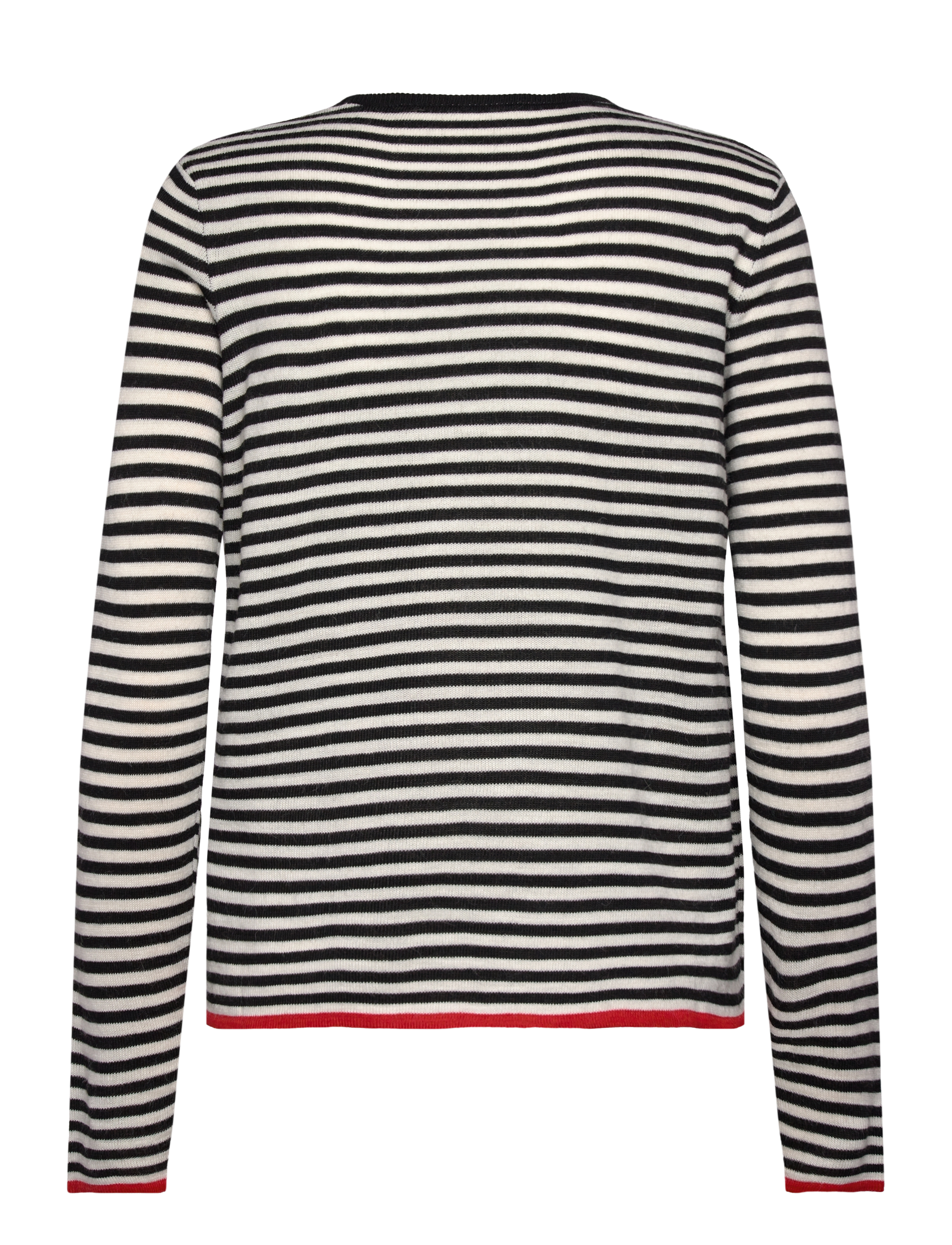 Mads Nørgaard - One Stripe Ellis Knit - black/ecru - 1