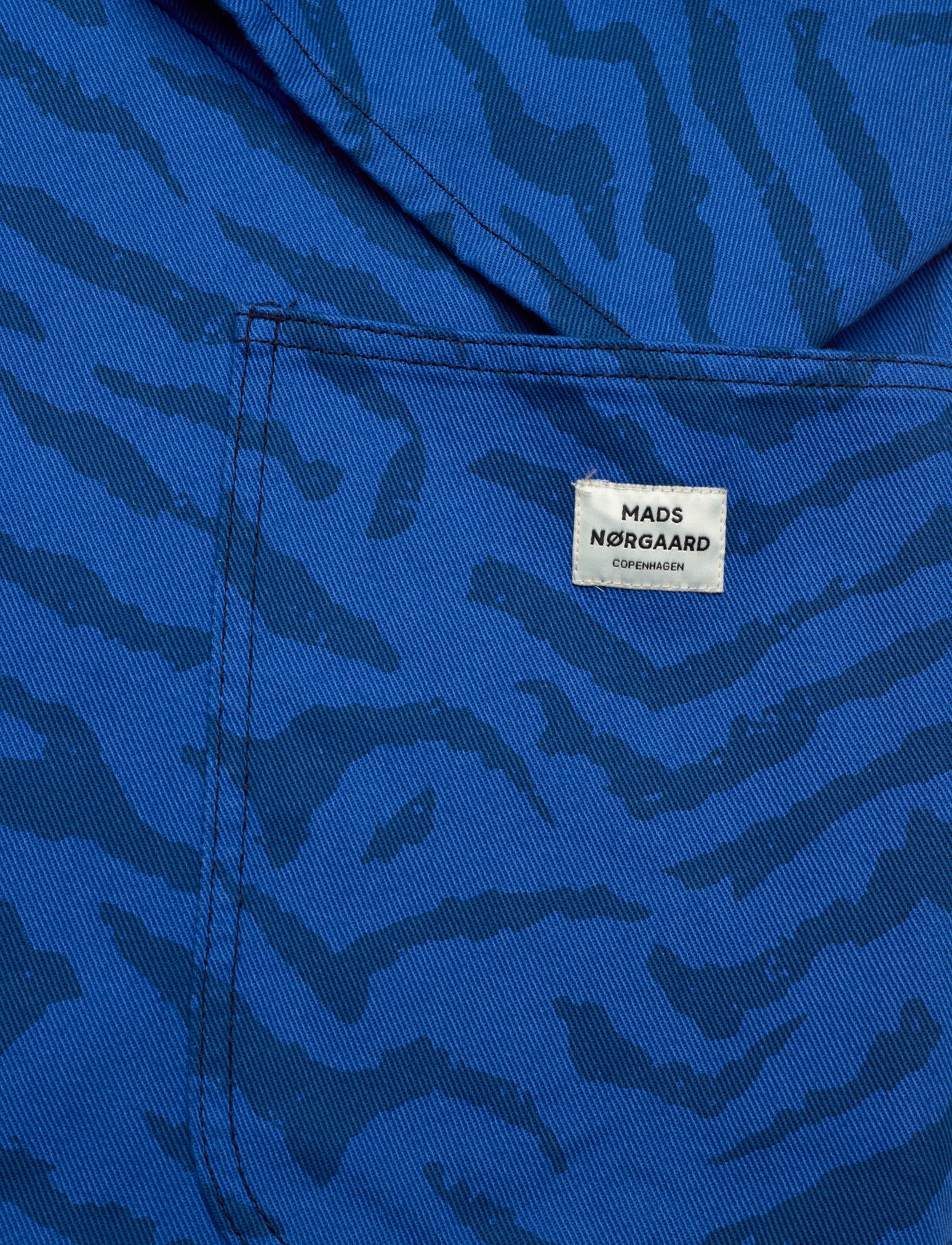 Mads Nørgaard - Sketch Denim Denya Jacket - denim zebra aop/olympian blue - 3