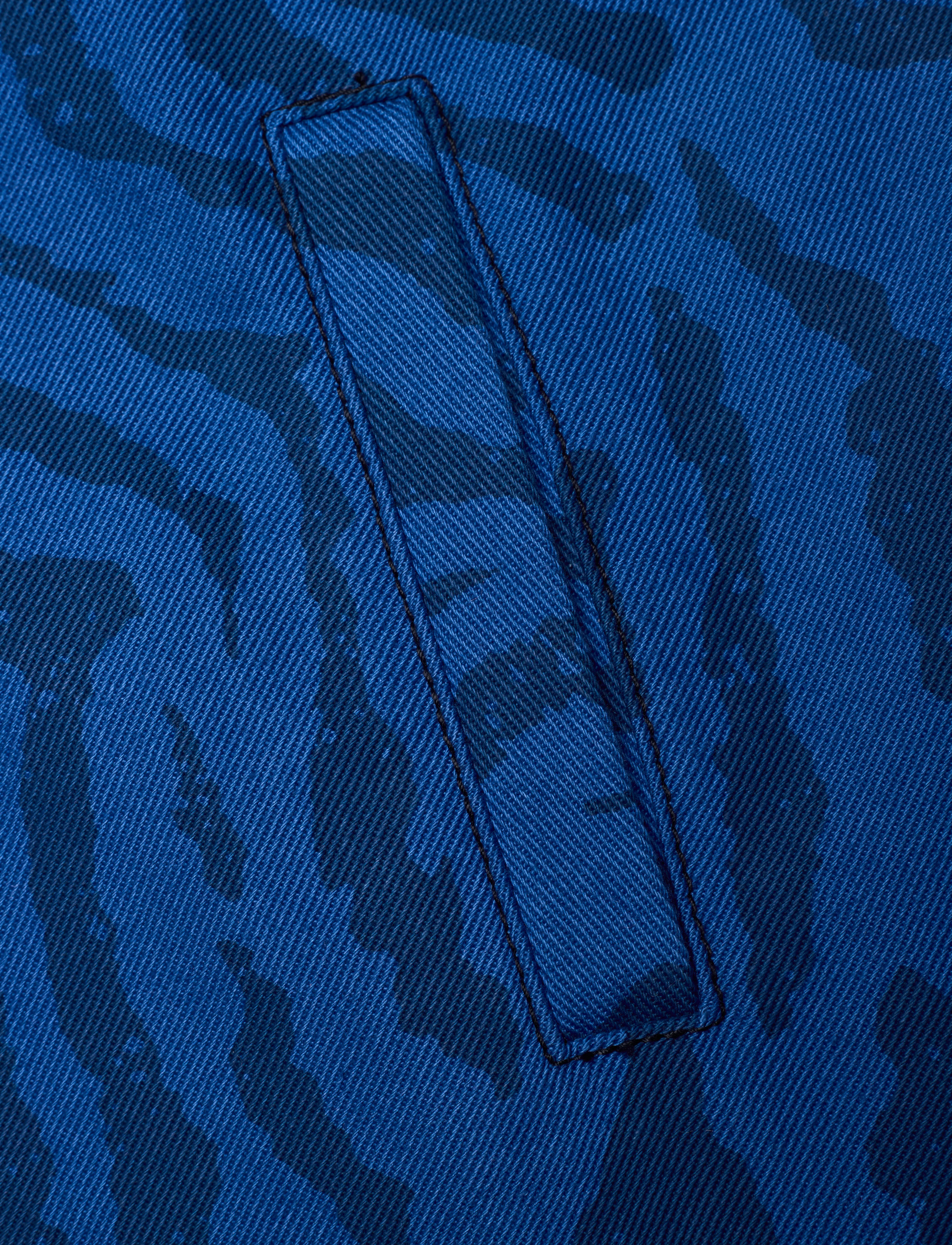Mads Nørgaard - Sketch Denim Stelly Skirt - denim zebra aop/olympian blue - 2