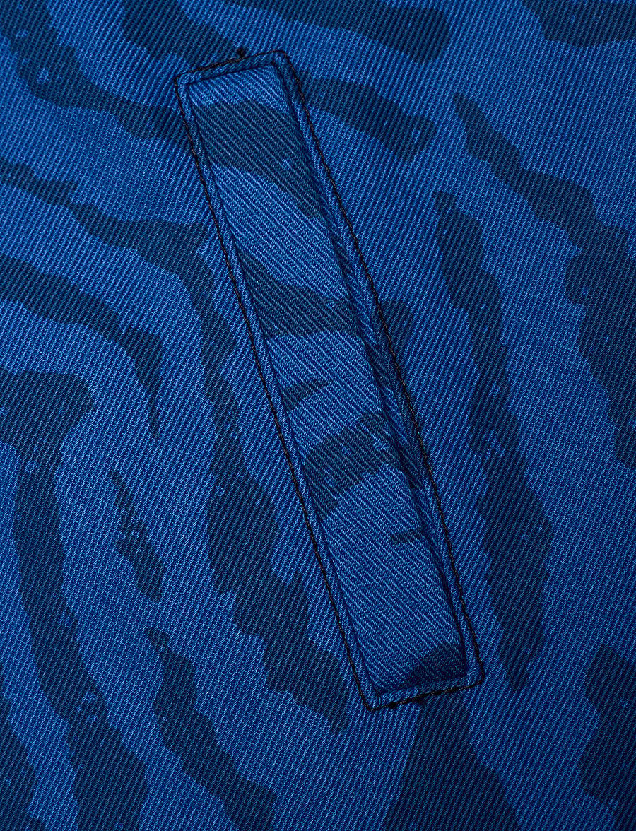 Mads Nørgaard - Sketch Denim Stelly Skirt - denim zebra aop/olympian blue - 2