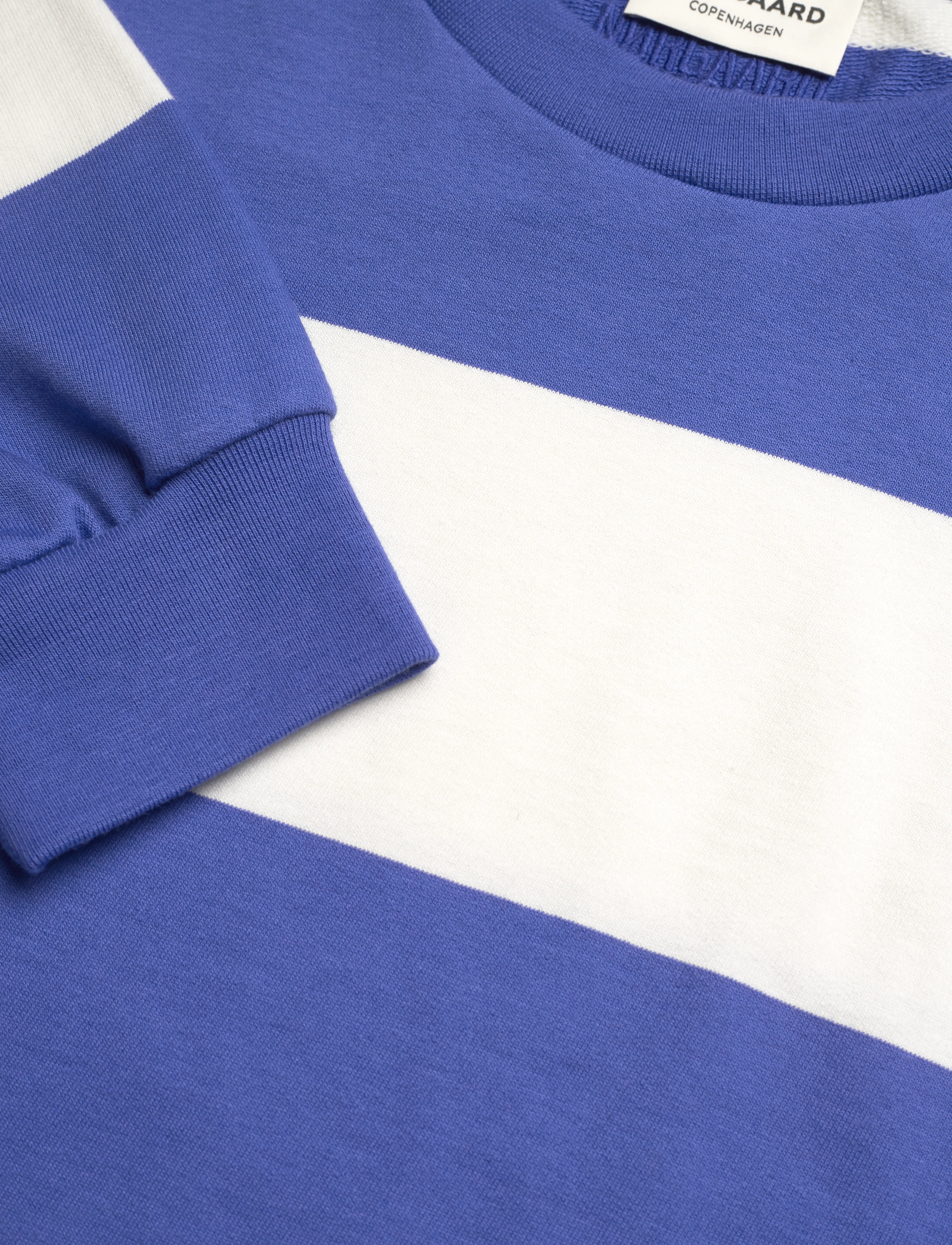 Mads Nørgaard - Airy Sweat Stripe Denver Sweatshirt - amparo blue/cloud dancer - 2