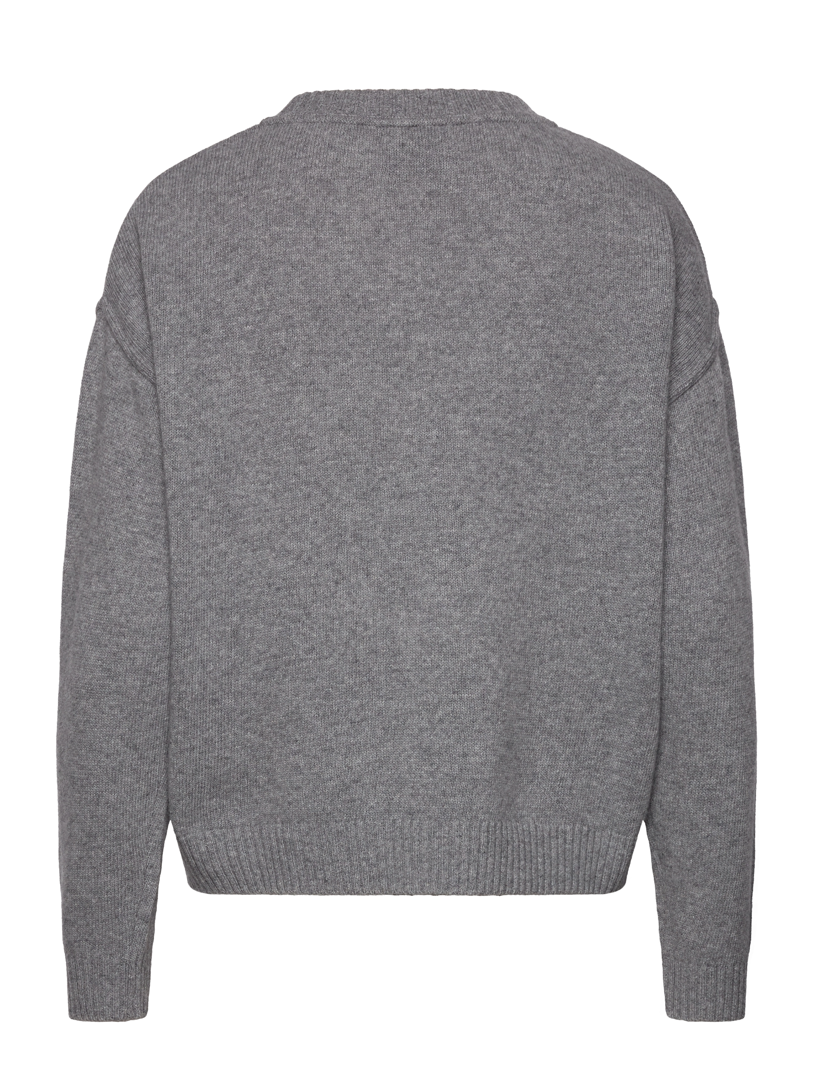Mads Nørgaard - Recy Soft Knit Tilona Sweater - light grey melange - 1