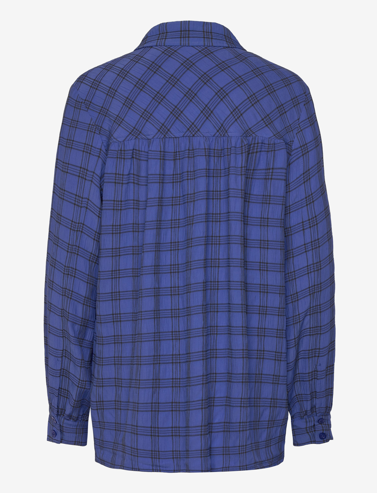 Mads Nørgaard - Check Pop Vina Shirt - pikkade varrukatega särgid - amparo blue check - 1