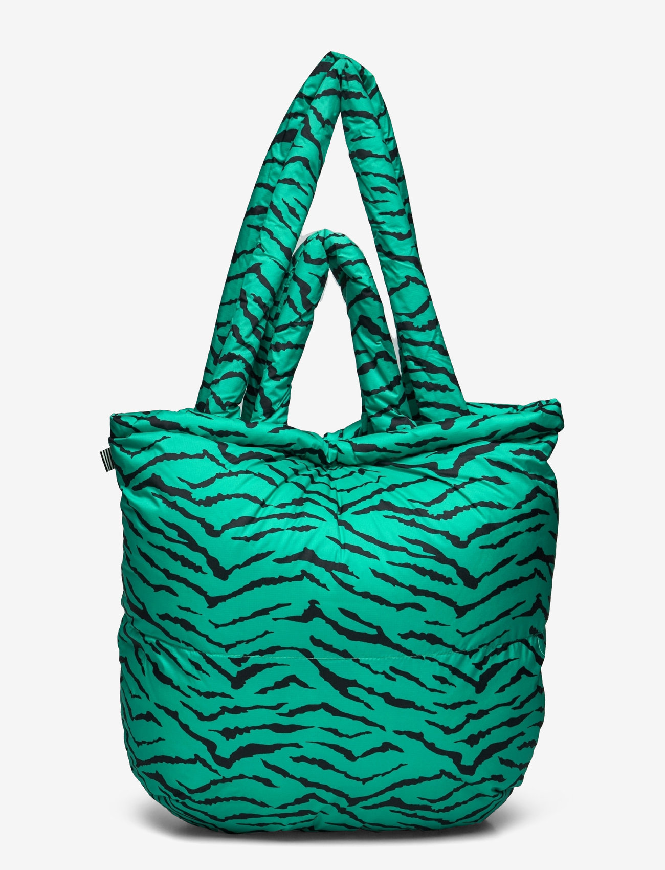 Mads Nørgaard - Recycle Pillow AOP Bag - tote bags - mint leaf/black - 1