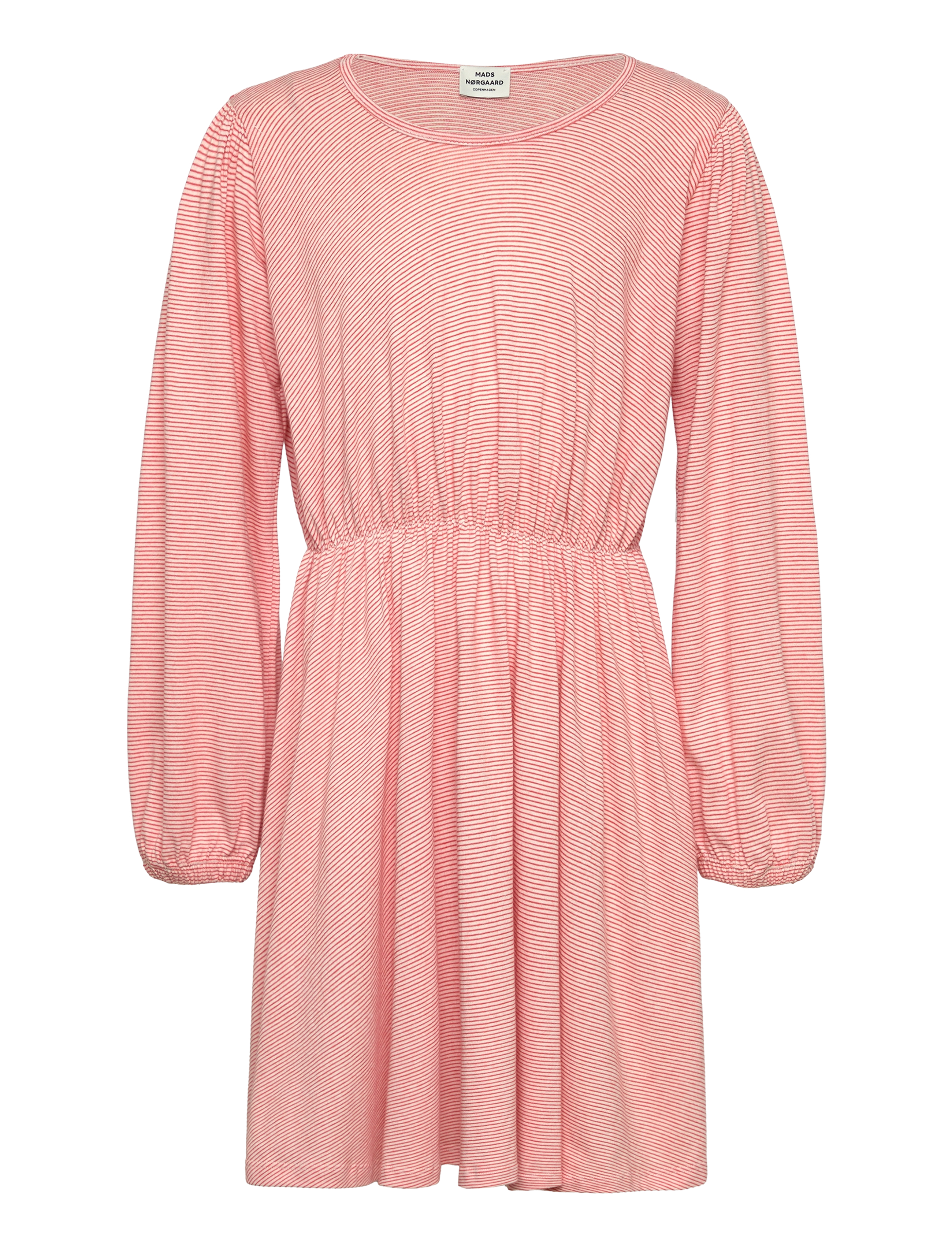 Mads Nørgaard Crisp Jersey Dalila Dress - Mads Nørgaard - CHERRY TOMATO/VANILLA ICE / pink/rose