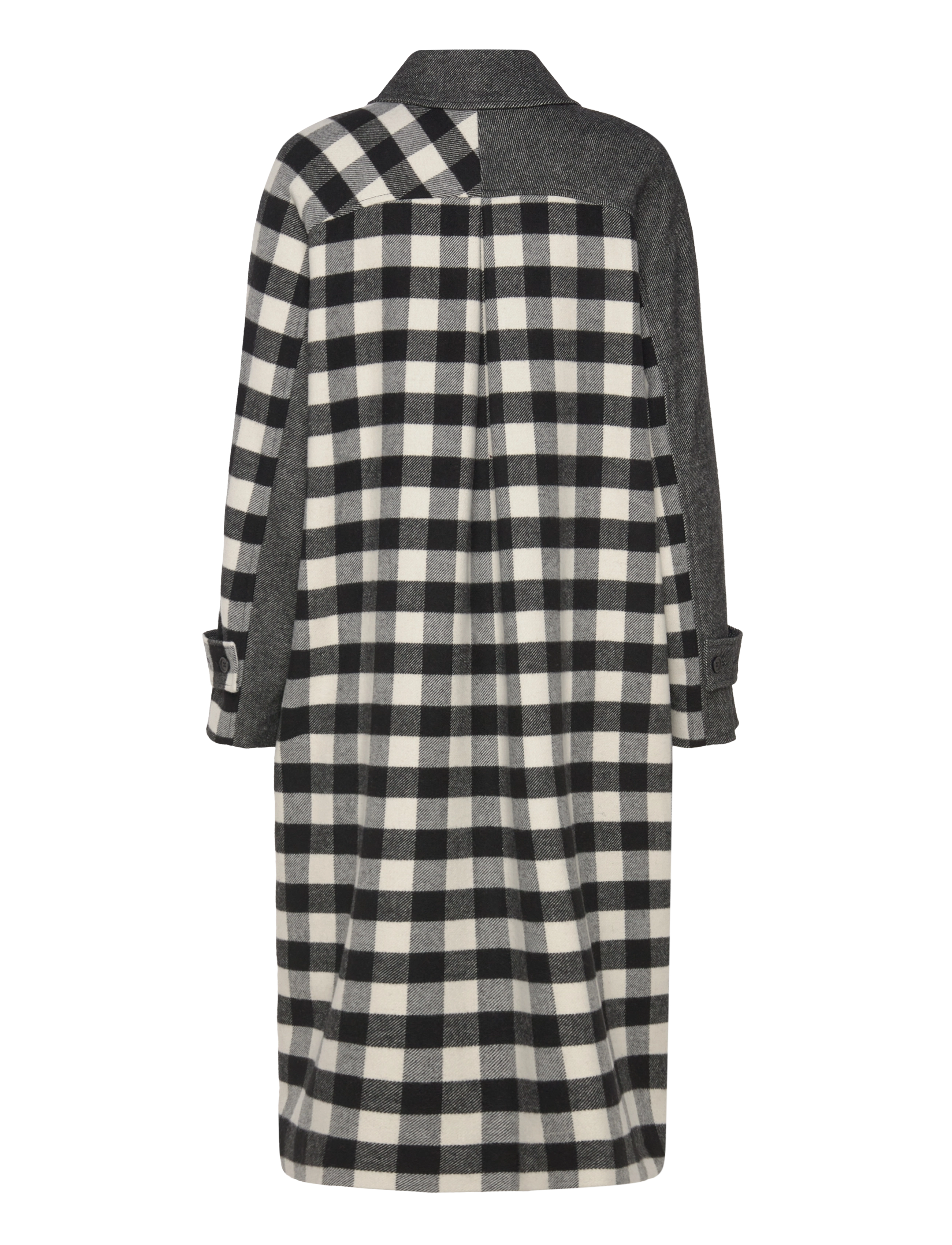Mads Nørgaard - Bondu Jami Coat - kerged mantlid - black/arctic wolf - 1