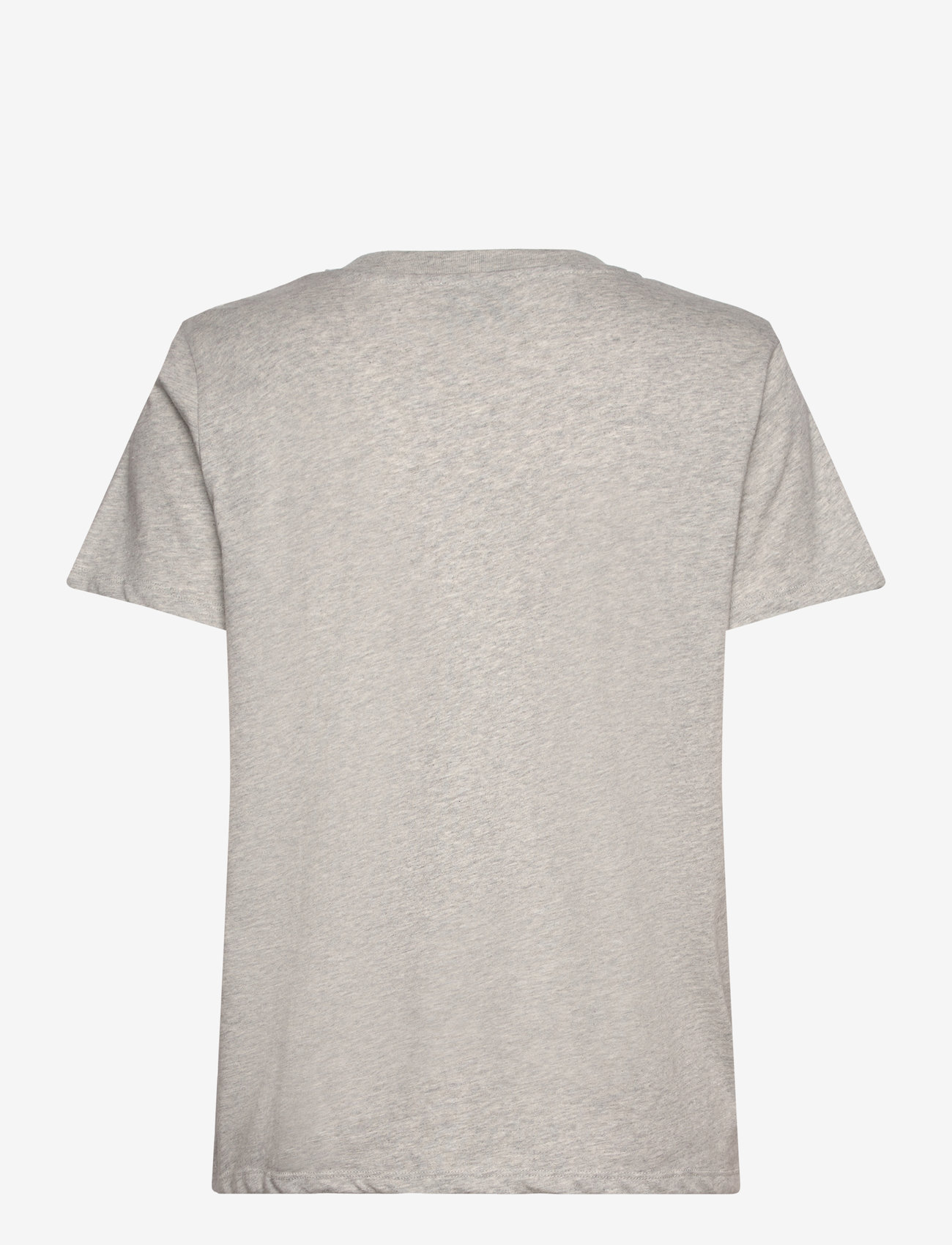 Mads Nørgaard - Single Organic Trenda P Tee - light grey melange - 1