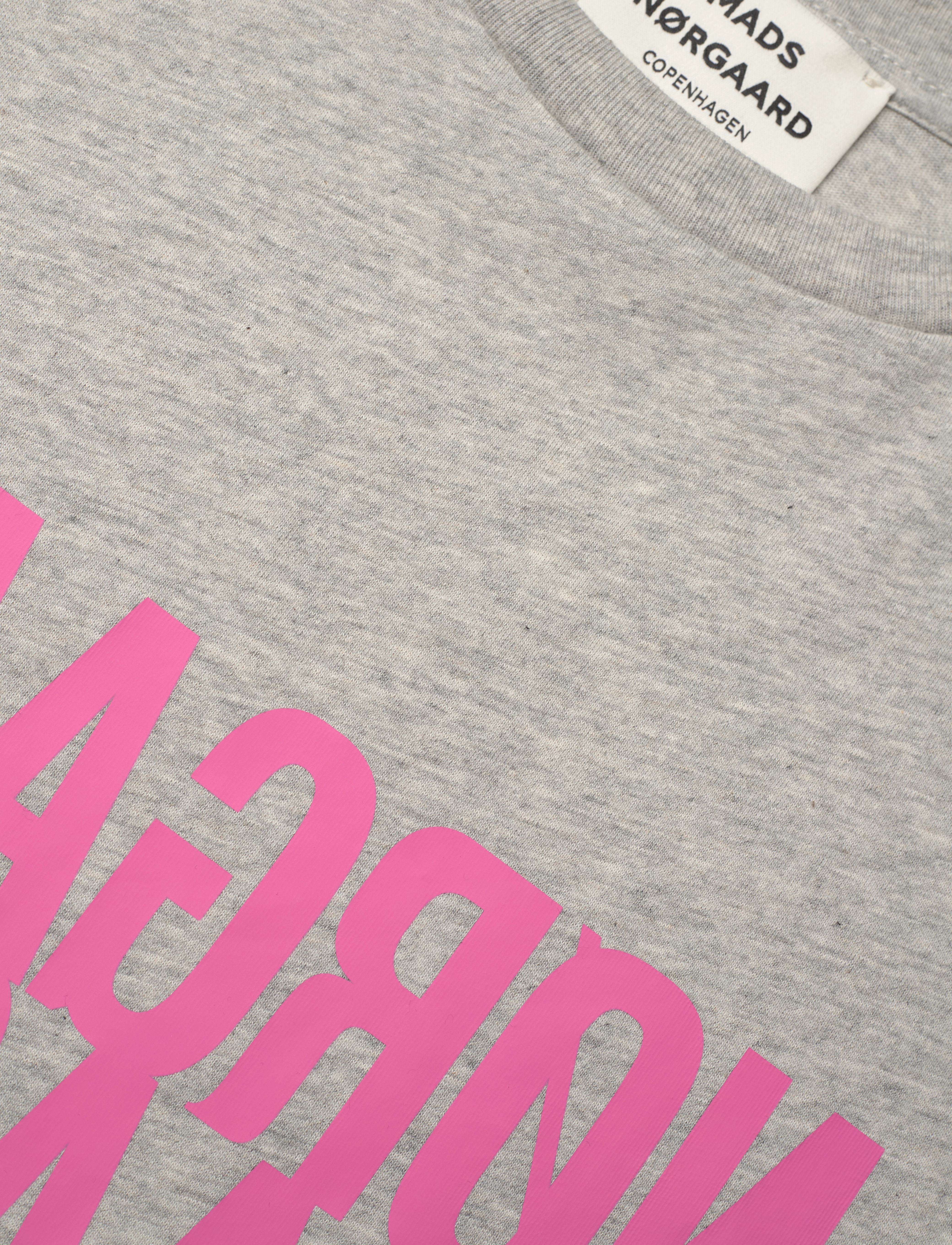 Mads Nørgaard - Single Organic Trenda P Tee - light grey melange - 2