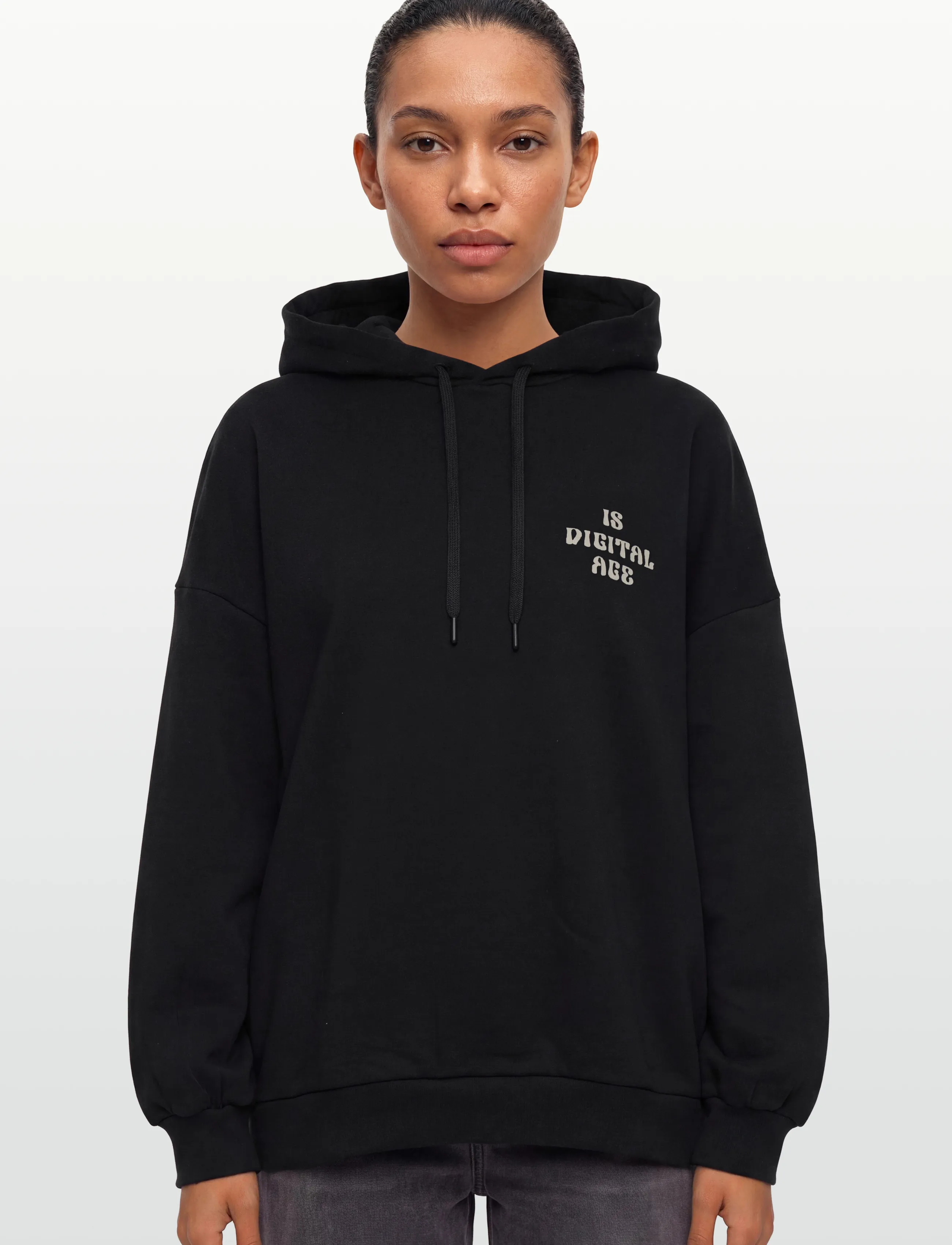 Mads Nørgaard - Organic Sweat Harvey Hoodie - sweatshirts & hoodies - black - 3