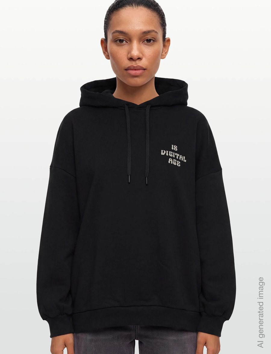 Mads Nørgaard - Organic Sweat Harvey Hoodie - hættetrøjer - black - 3