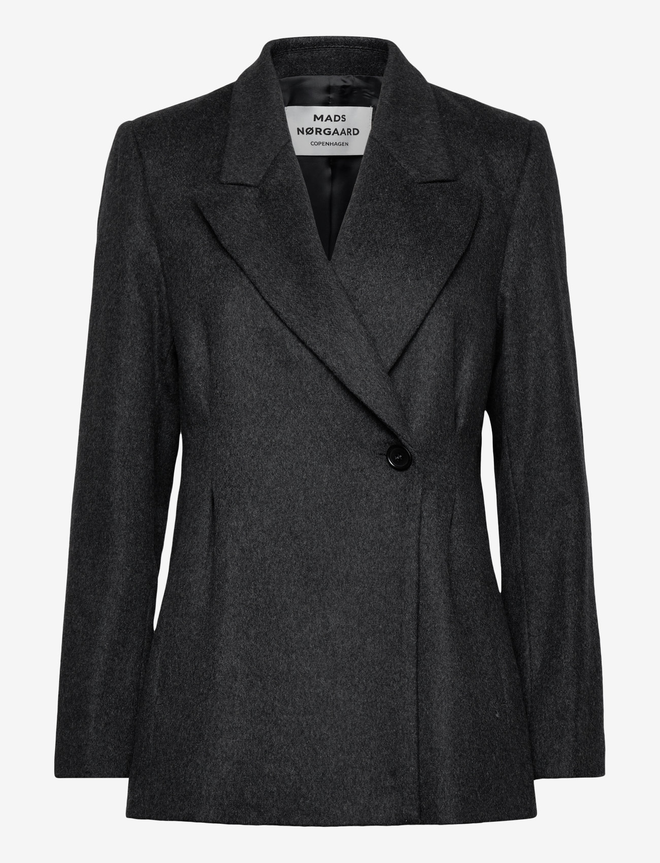 Mads Nørgaard - Rolando Bena Blazer - kahes joones nööpidega bleiserid - dark grey melange - 0