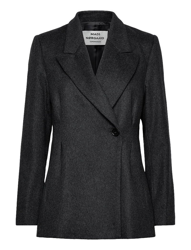 Mads Nørgaard - Rolando Bena Blazer - kahes joones nööpidega bleiserid - dark grey melange - 0