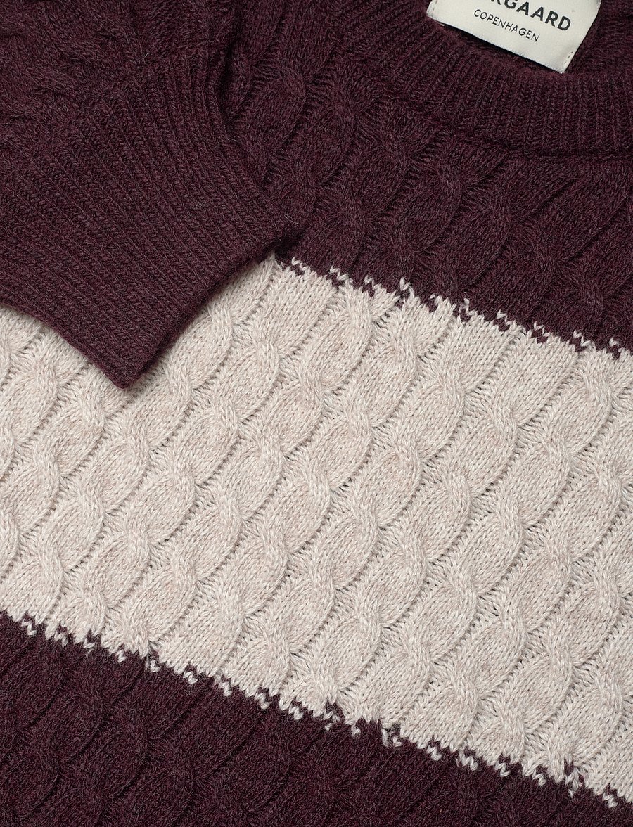 Mads Nørgaard - Recycled Wool Mix Rokko Block Sweater - sassafras/incense - 2