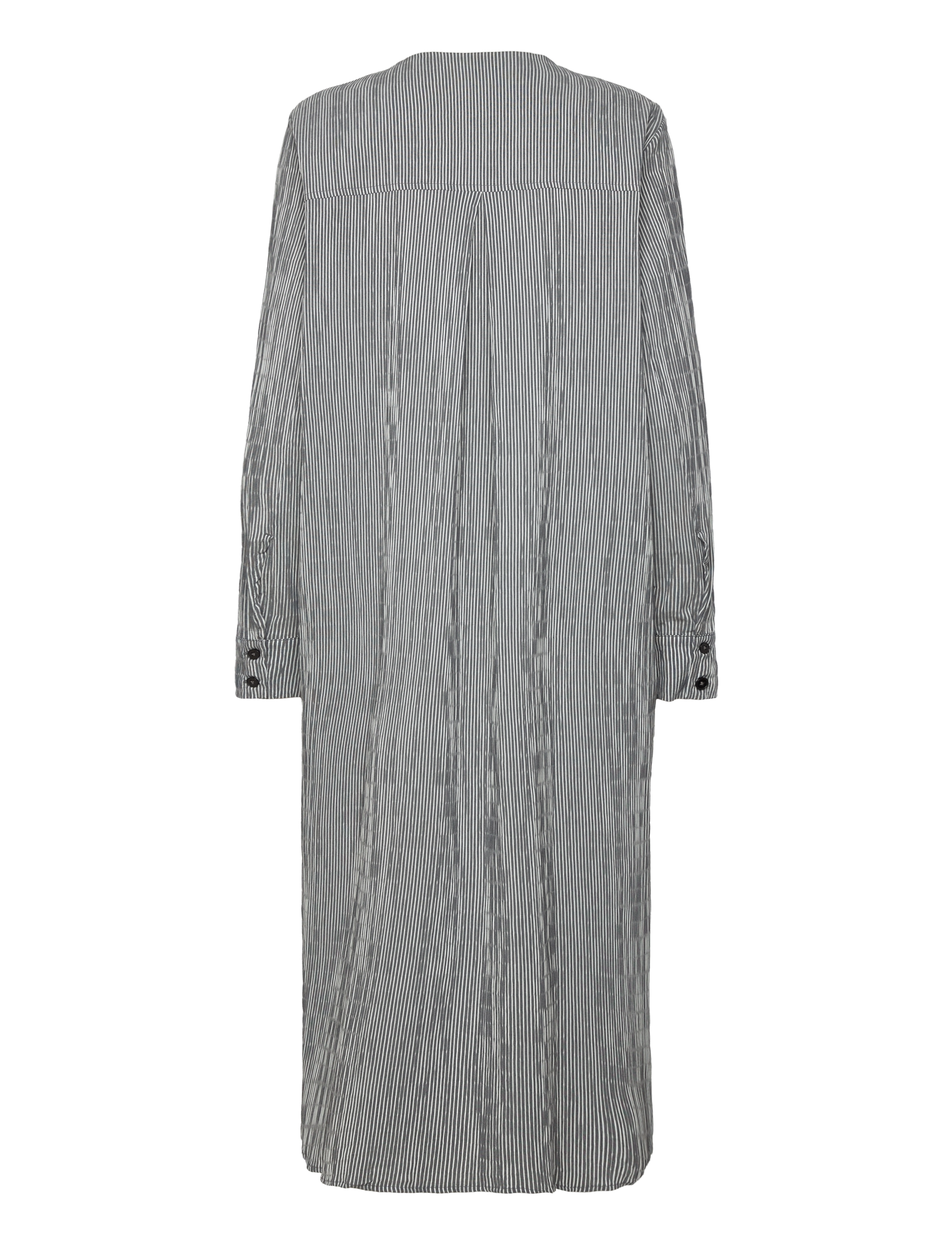 Mads Nørgaard - Crinckle Pop Rosaly Dress - maxikjoler - black/cloud dancer - 1