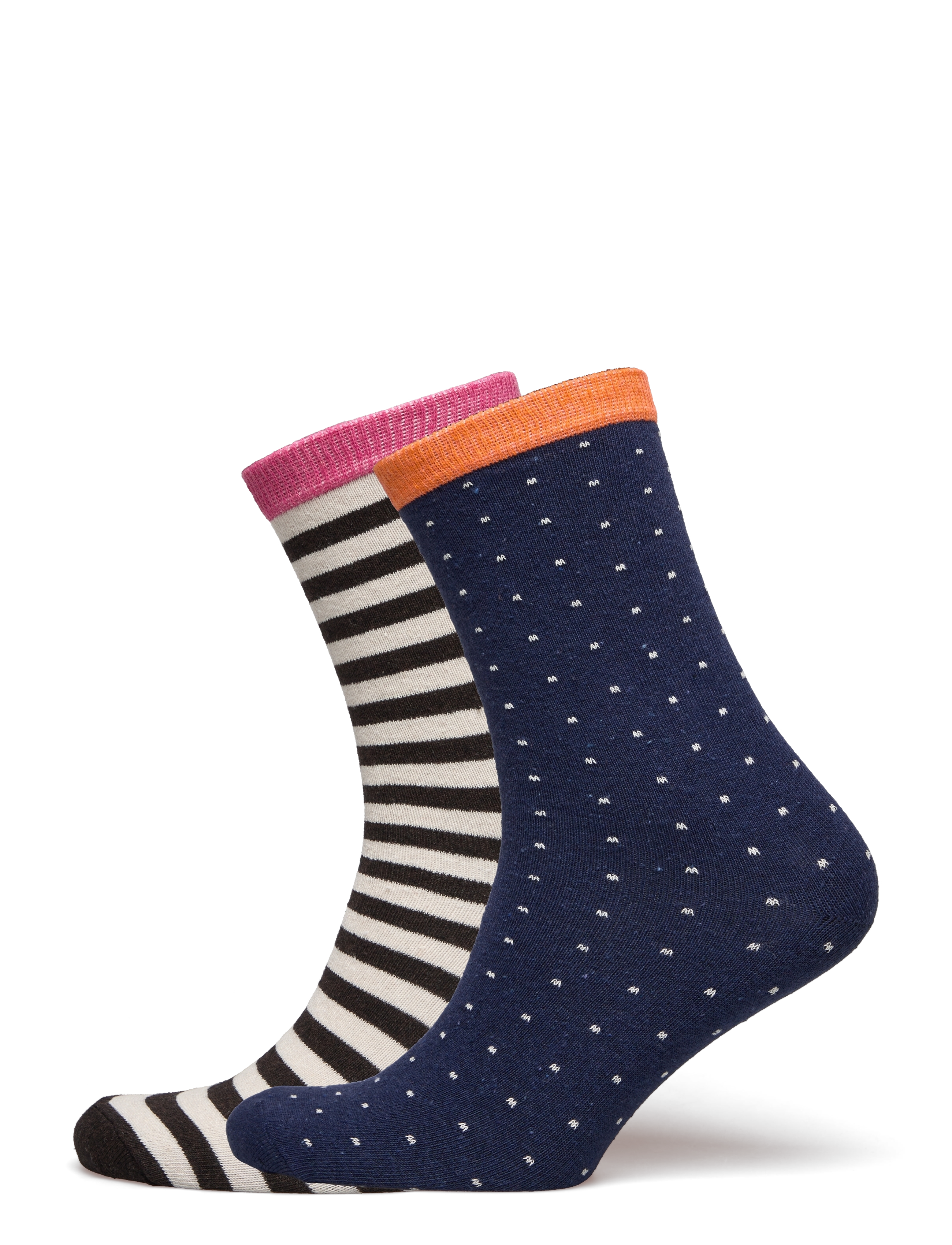 BLACK COFFEE STRIPE/BLUE DOT