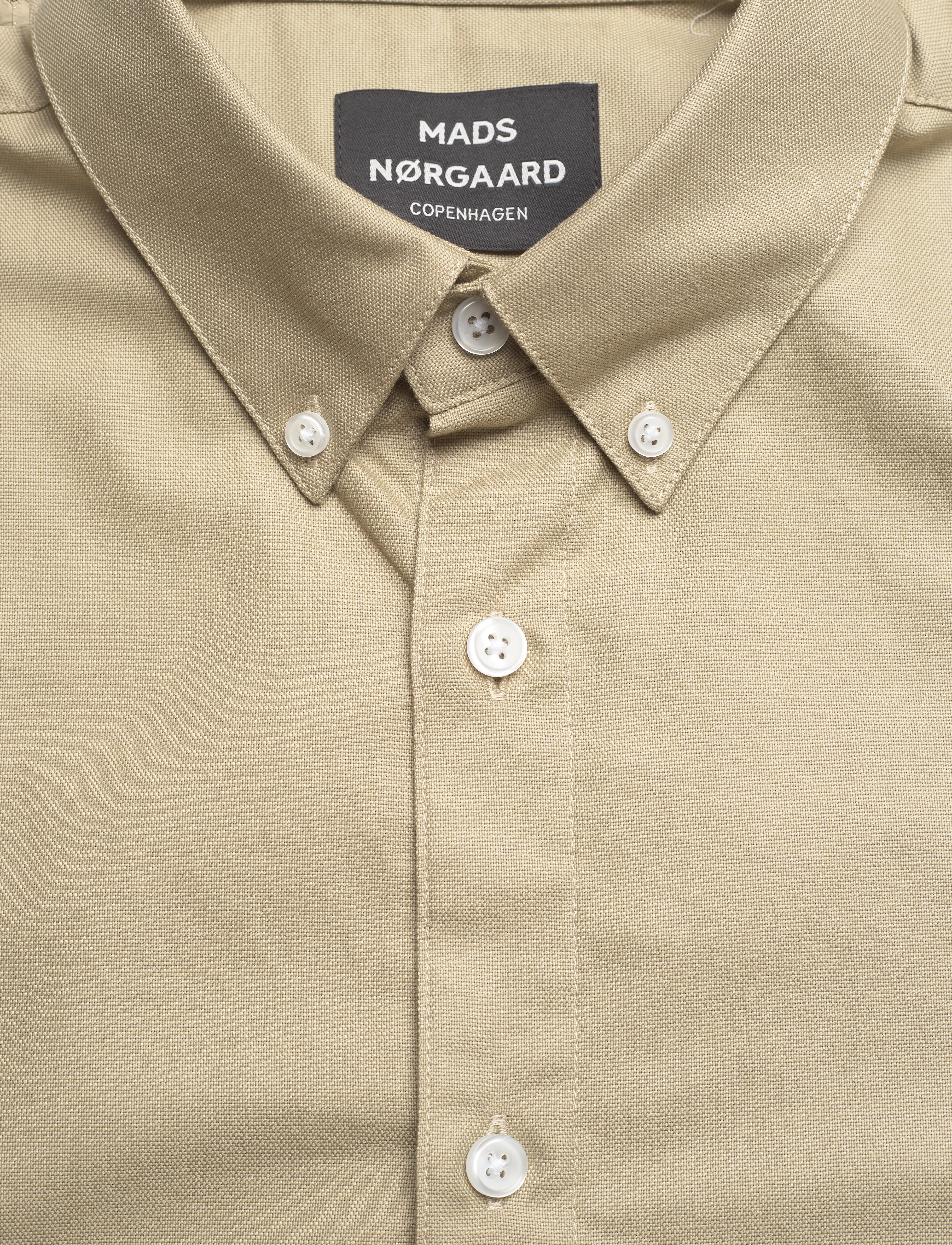 Mads Nørgaard - Cotton Oxford Sune Shirt BD - silver sage - 2