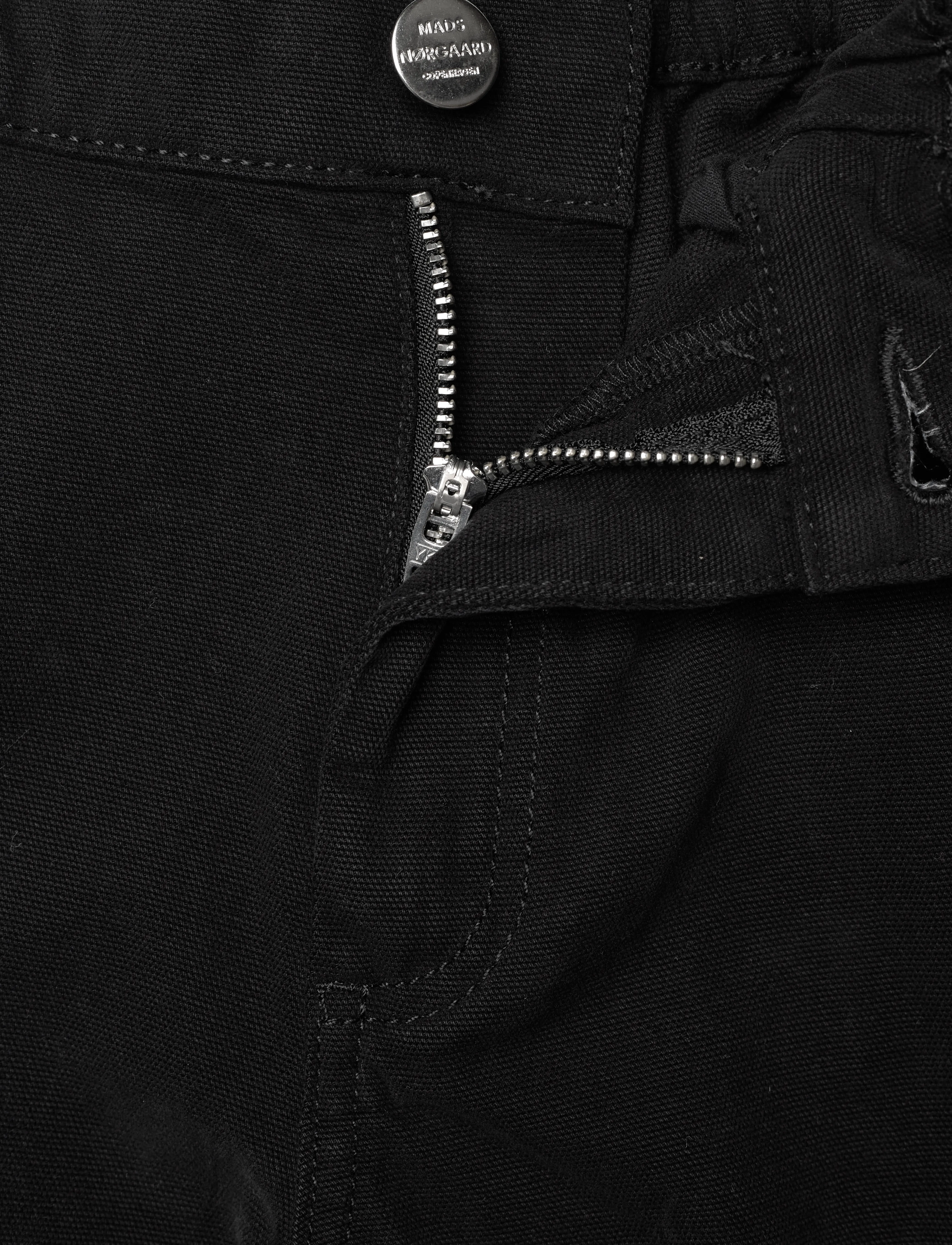 Mads Nørgaard - Soft Canvas Cargoni Pants - black - 2