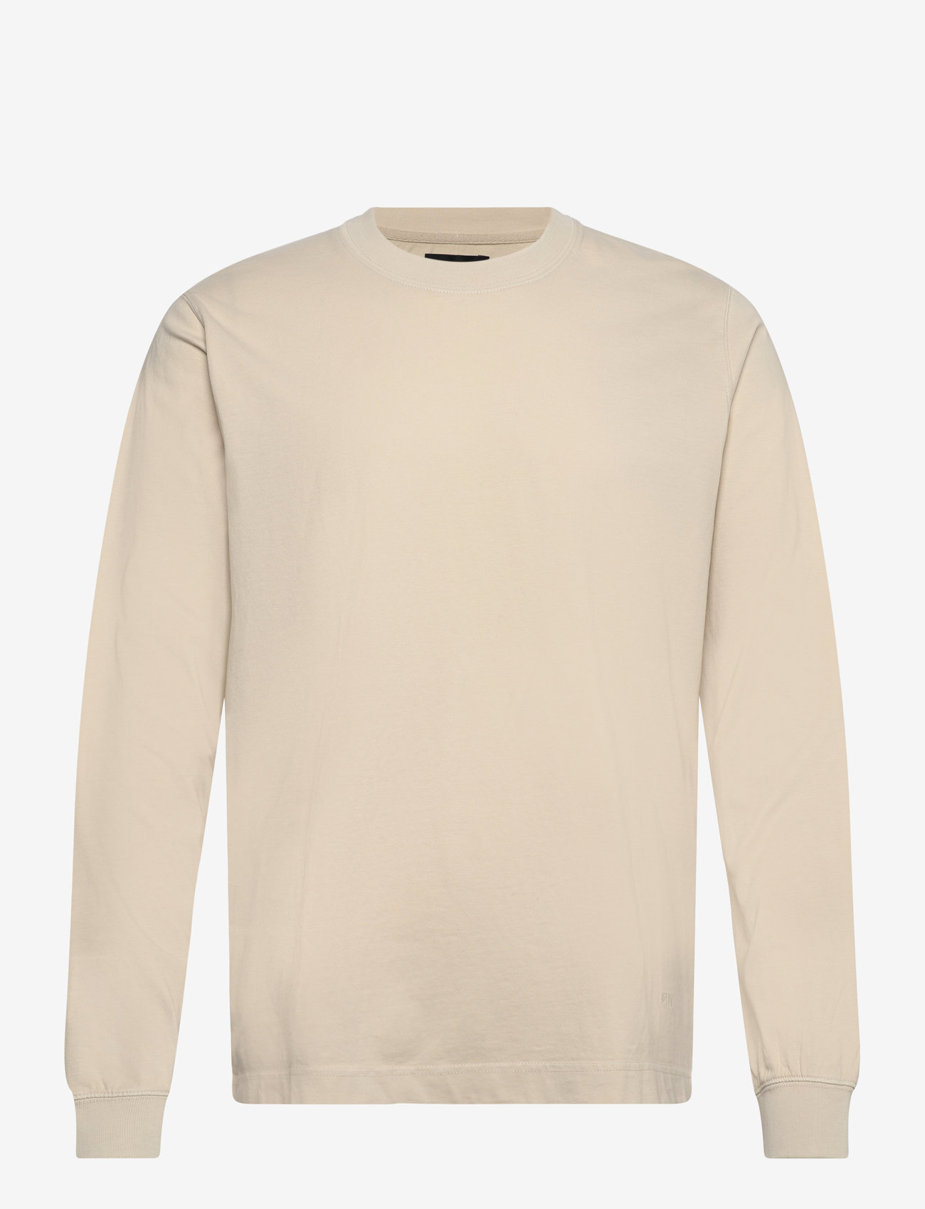 Mads Nørgaard - Cotton Jersey Dye Frode Tee LS - vanilla ice - 0