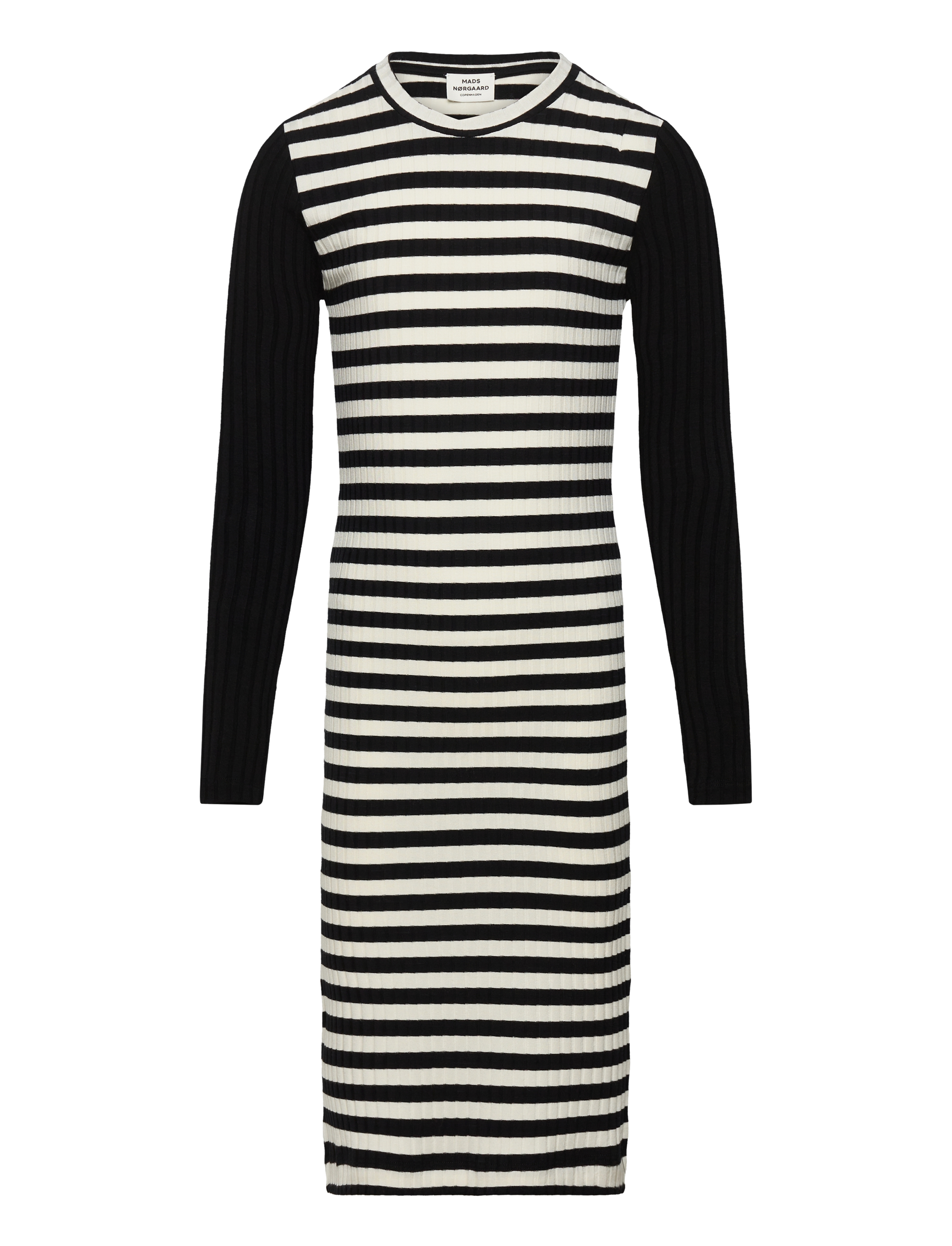 Mads Nørgaard 5x5 Classic Dubina B Dress - Mads Nørgaard - BLACK/VANILLA ICE / black
