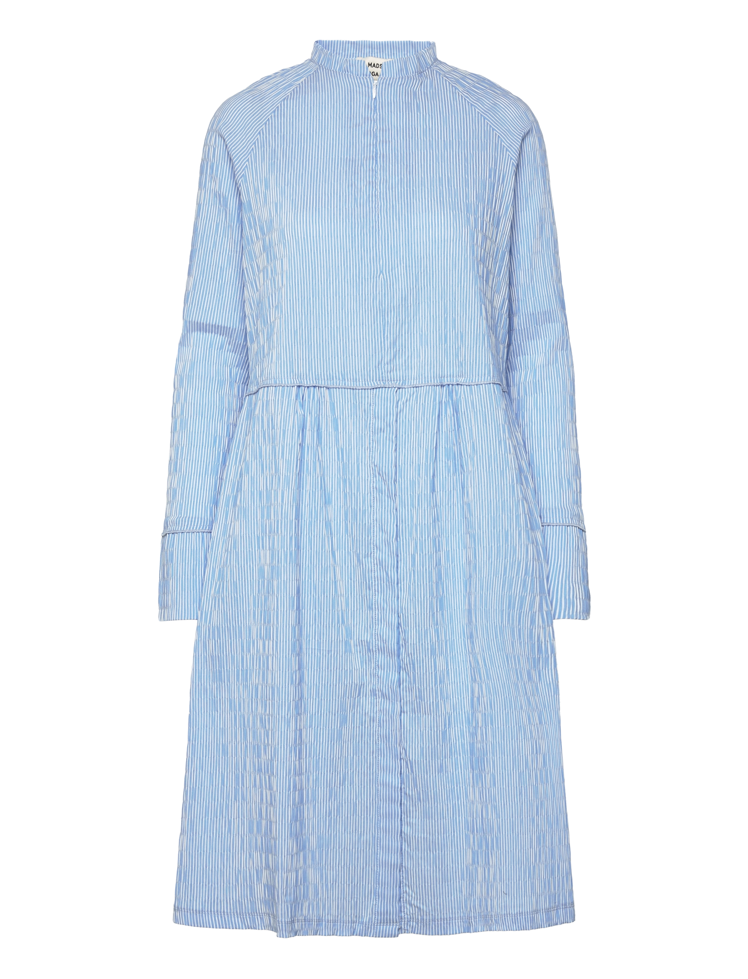 Mads Nørgaard Crinckle Pop Dupina Dress - Mads Nørgaard - DELLA ROBBIA BLUE/WHITE / blue