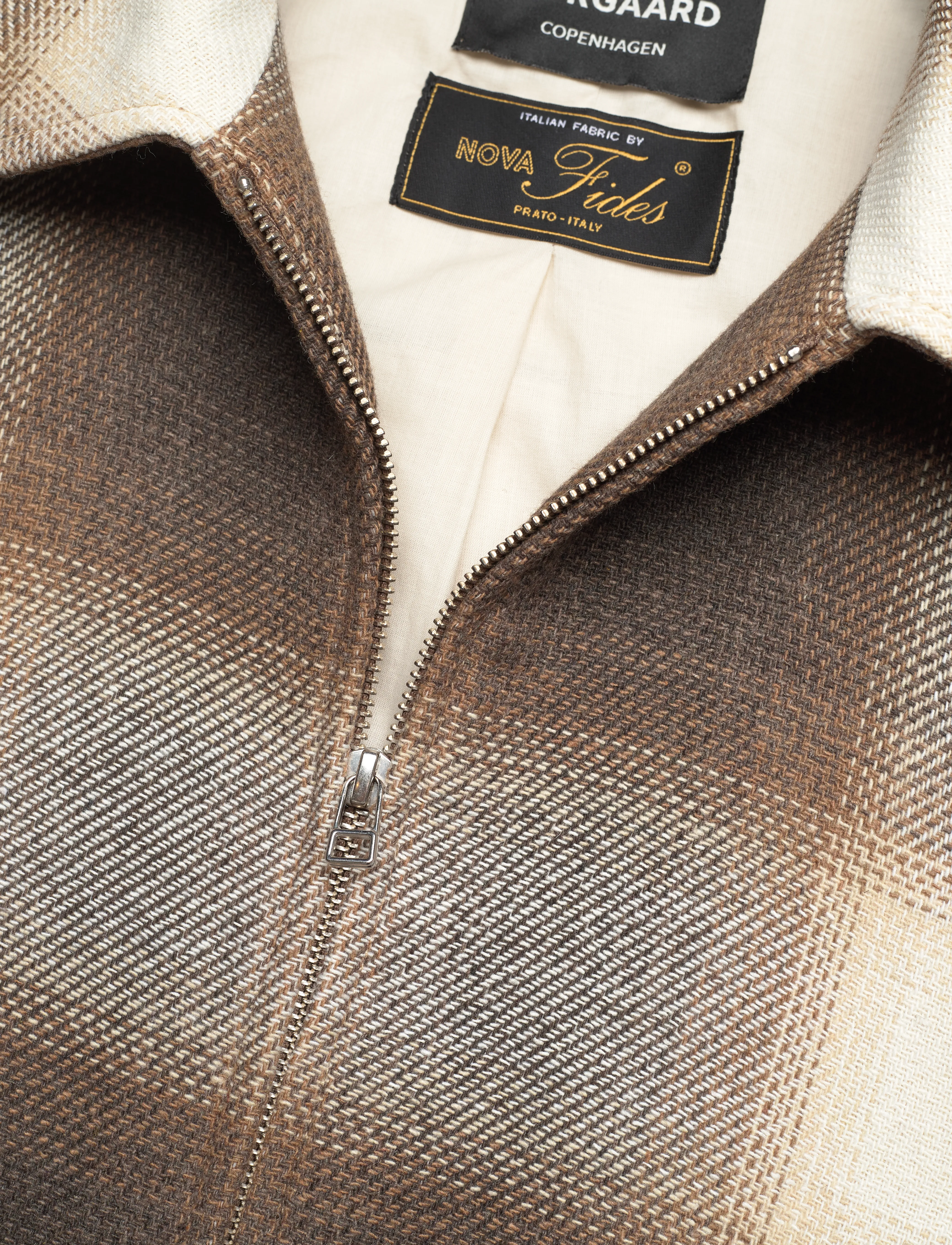 Mads Nørgaard - Shadow Check Norton Jacket - vårjackor - desert palm check - 2