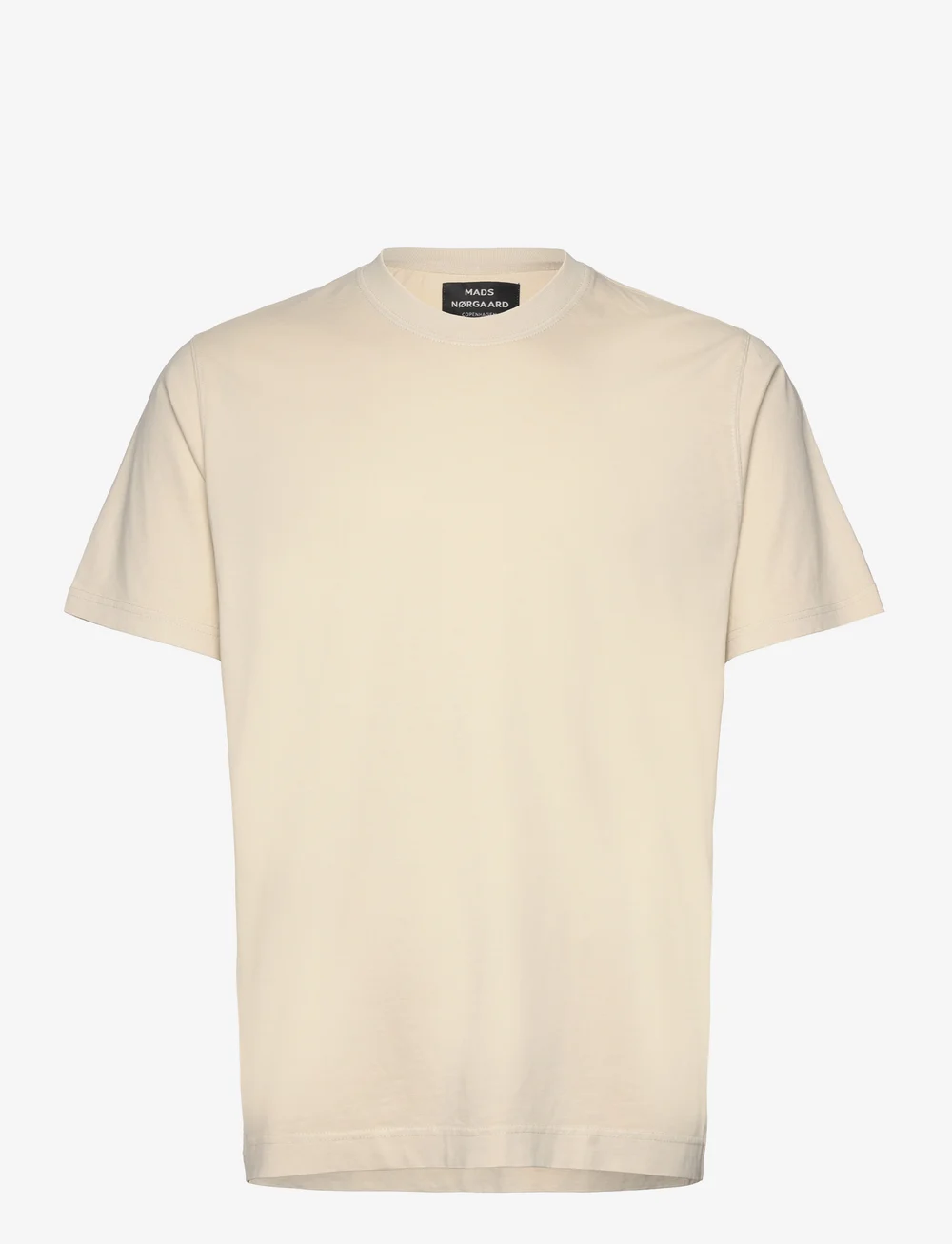 Mads Nørgaard - Cotton Jersey Dye Frode Tee - kurzärmelig - vanilla ice - 0