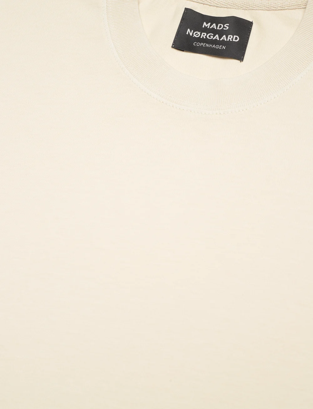 Mads Nørgaard - Cotton Jersey Dye Frode Tee - kurzärmelig - vanilla ice - 2