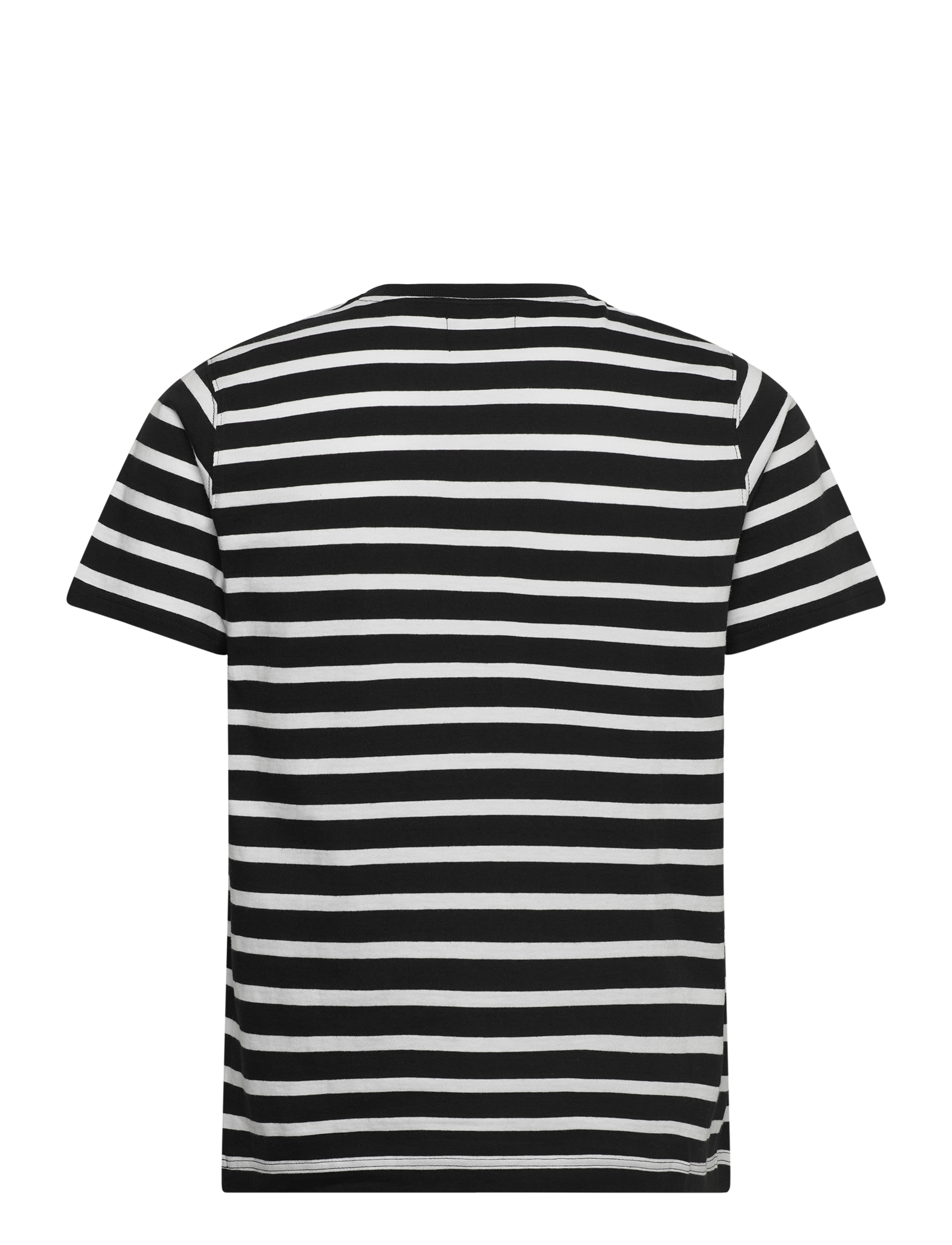 Mads Nørgaard - Cotton Jersey Stripe Frode Tee - white/black - 1