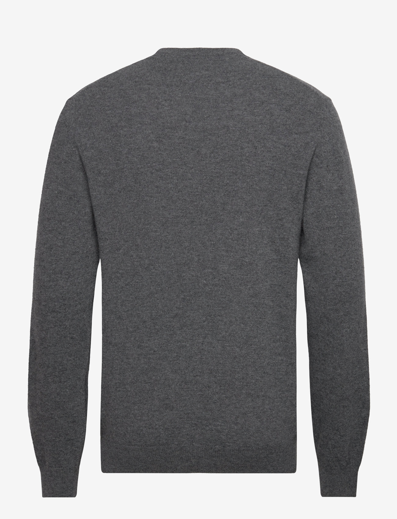 Mads Nørgaard - Eco Wool Karsten Knit - round necks - charcoal melange - 1