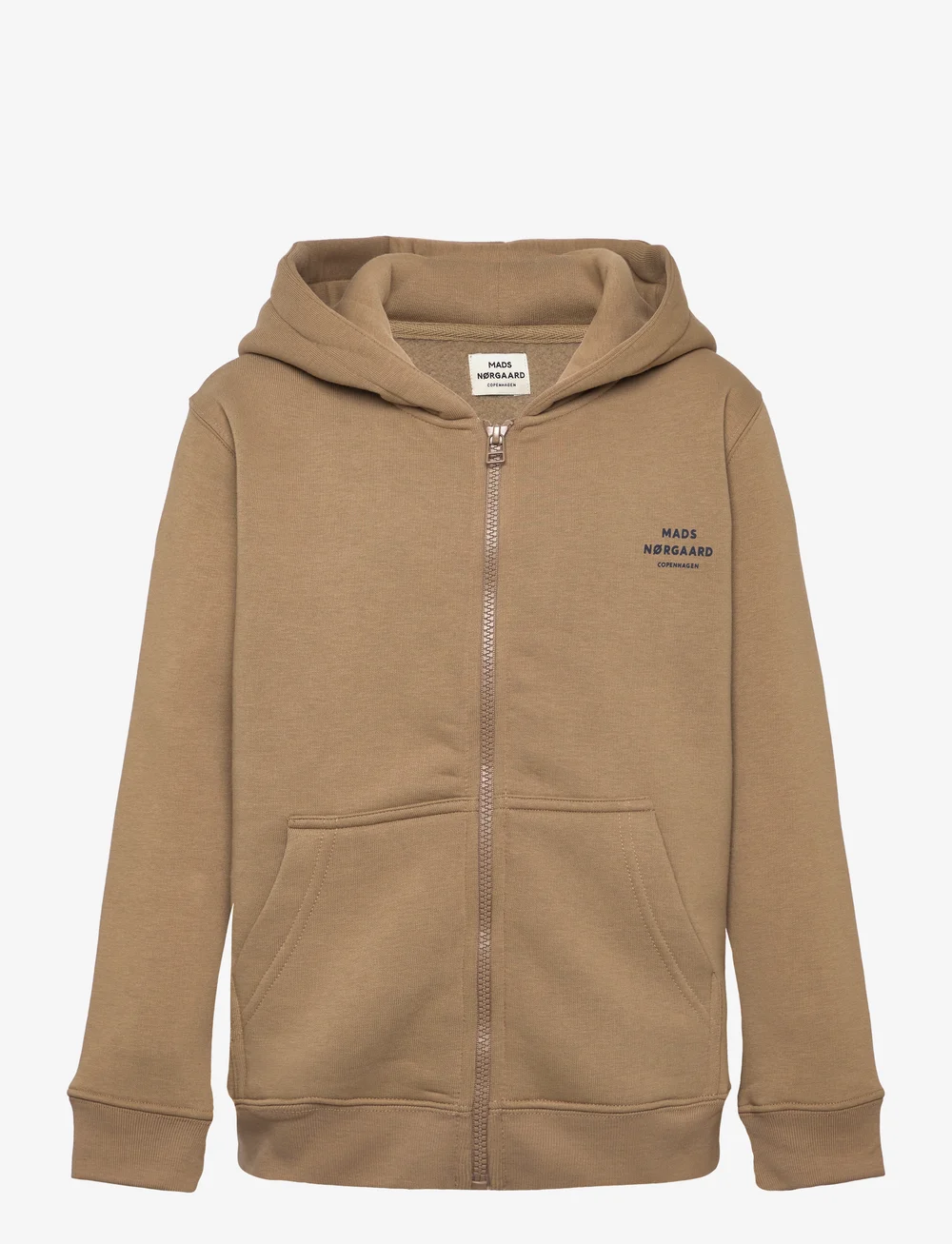 Mads Nørgaard - Standard Hudini Zip Sweatshirt - kapuzenpullover - lead gray - 0