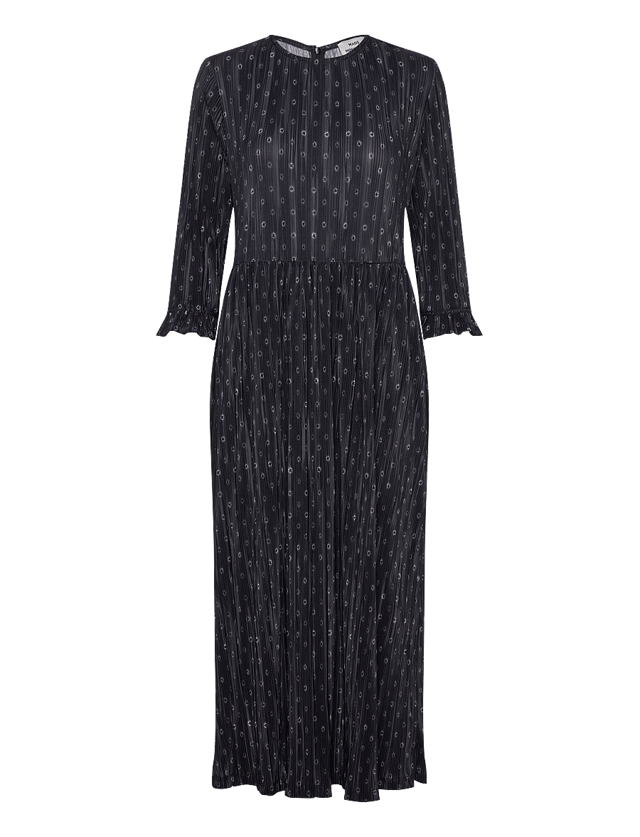 Mads Nørgaard - Luno Donny Dress AOP - scribble dot aop/black - 0