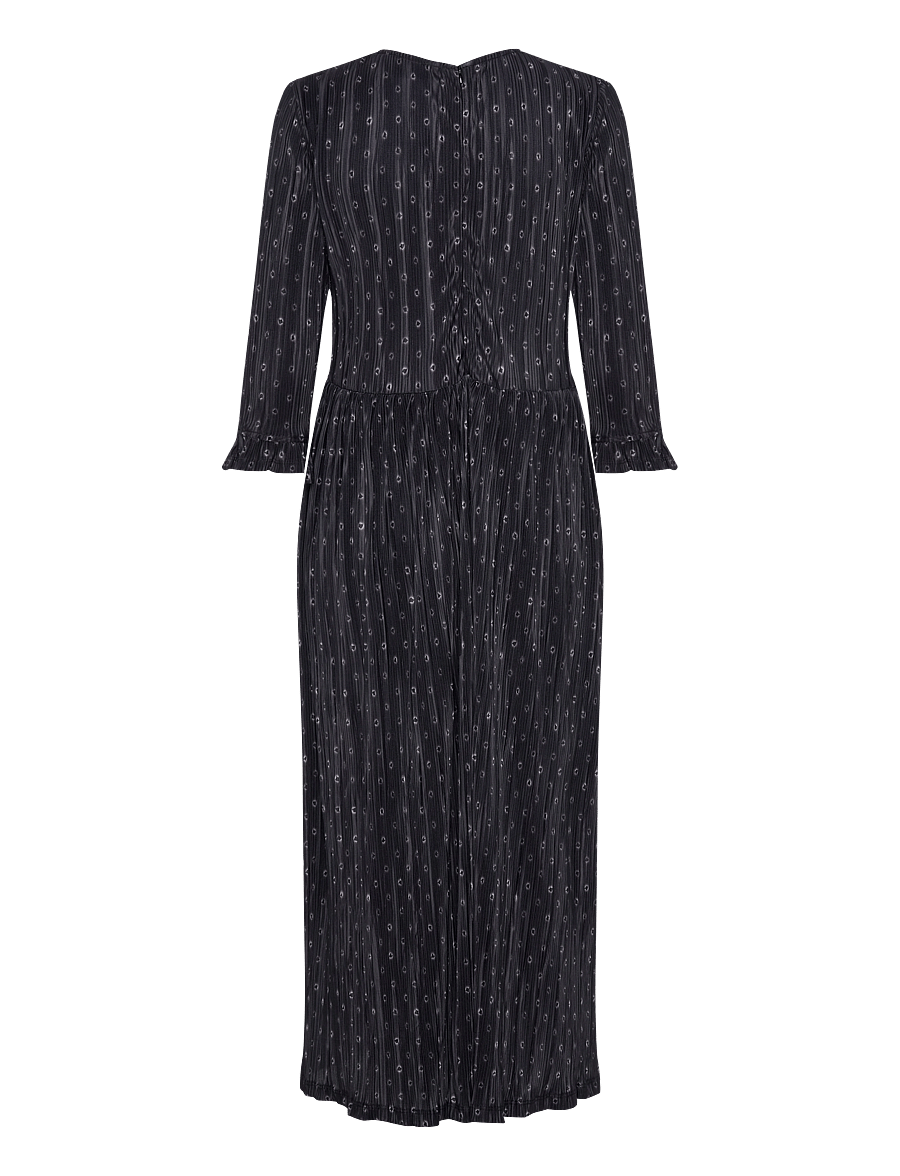 Mads Nørgaard - Luno Donny Dress AOP - scribble dot aop/black - 1