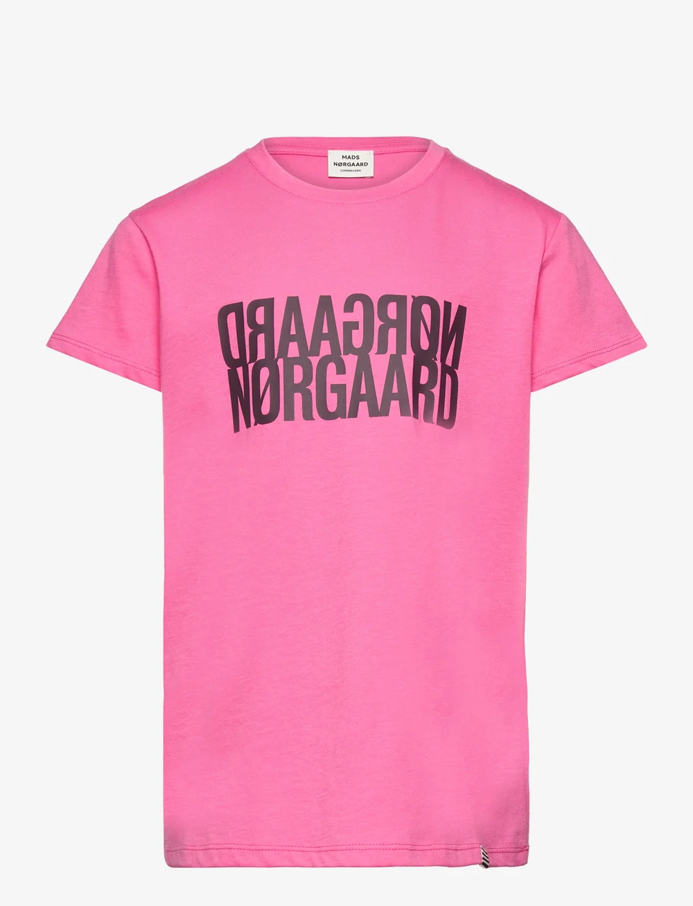 Mads Nørgaard - Single Organic Tuvina Tee - kurzärmelige - carmine rose - 0