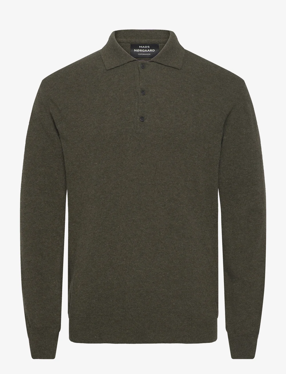 Mads Nørgaard - Eco Wool Tristan Knit - polostrik - beluga - 0