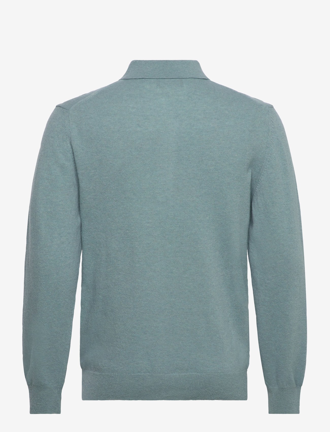 Mads Nørgaard - Eco Wool Tristan Knit - gestrickte polohemden - slate - 1