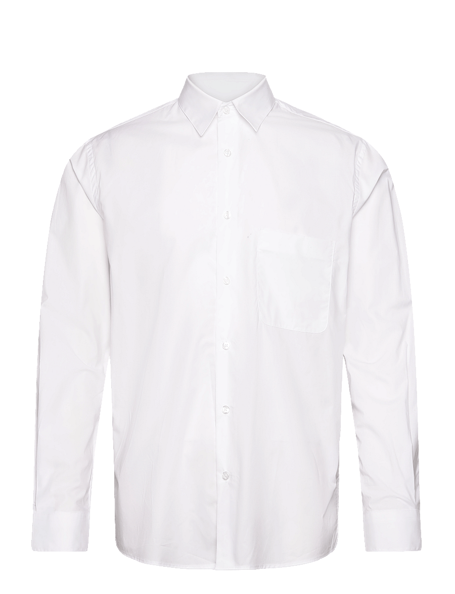 Mads Nørgaard - Organic Cotton Poplin Sune Shirt - white - 0