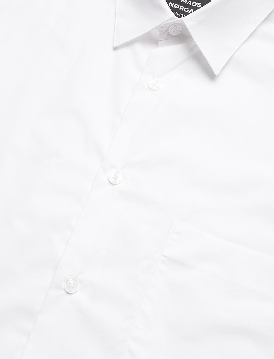 Mads Nørgaard - Organic Cotton Poplin Sune Shirt - white - 3