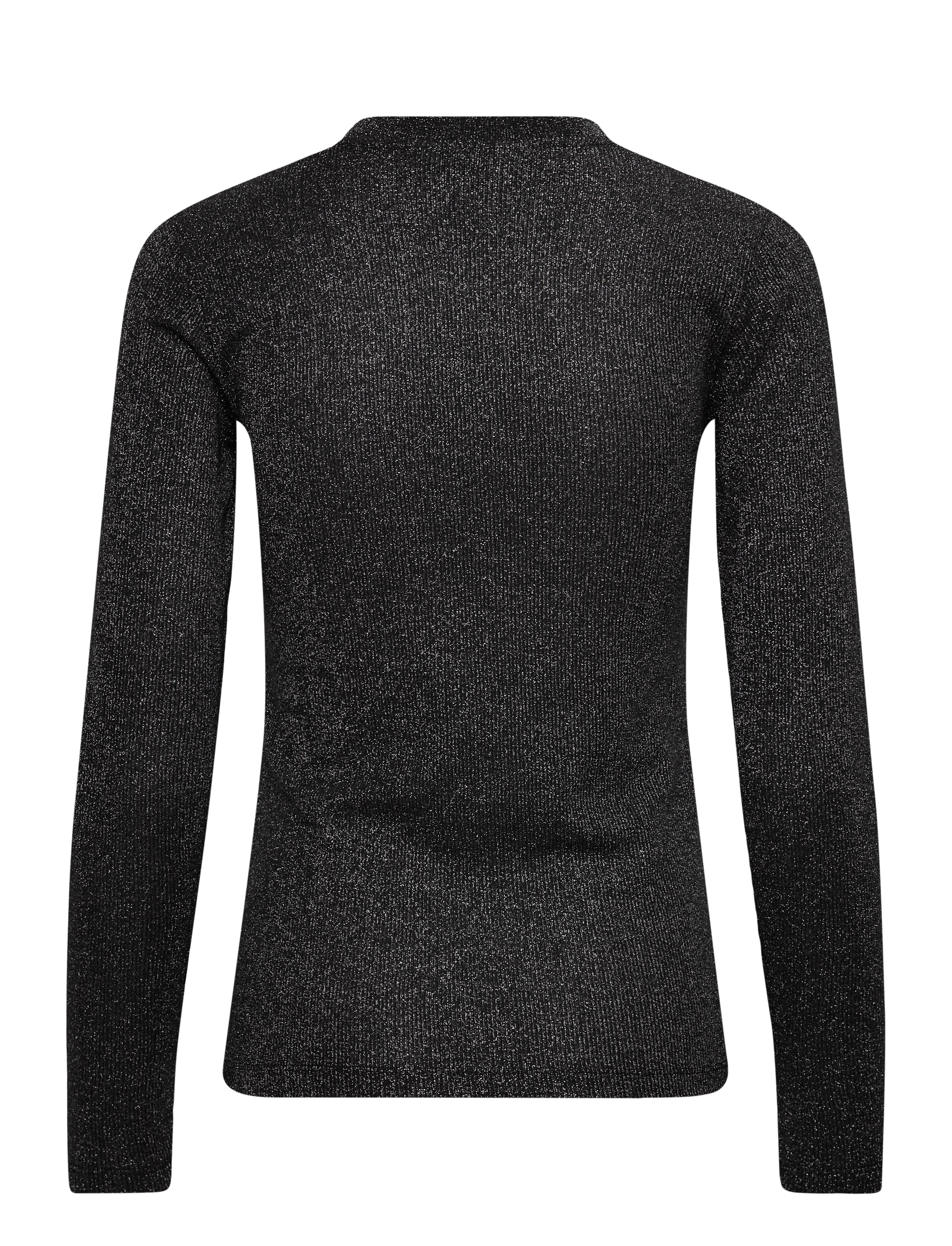 Mads Nørgaard - 2x2 Lurex Tuba Tee LS - långärmade toppar - black/gun metal - 1