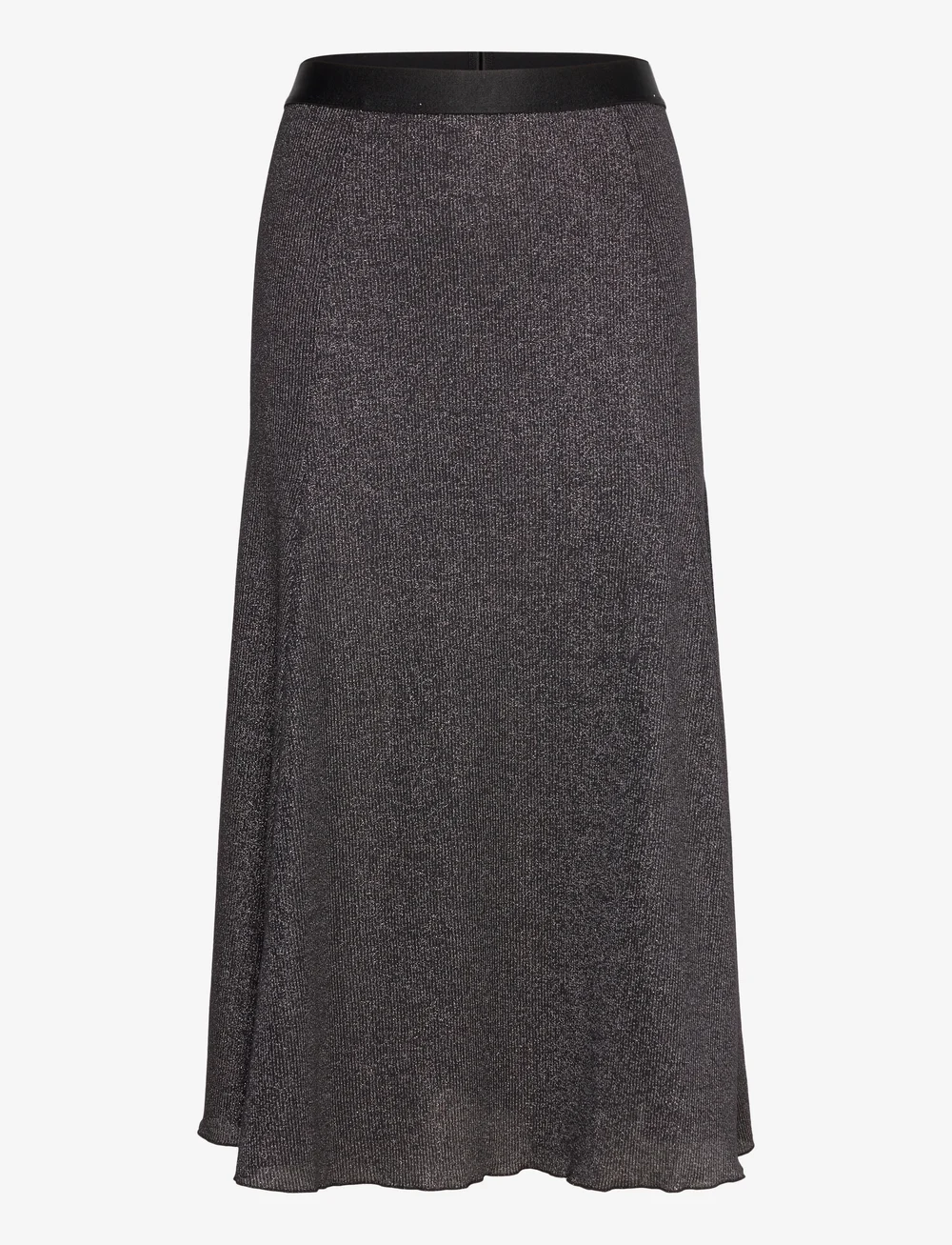 Mads Nørgaard - 2x2 Lurex Saga Skirt - neulehameet - gun metal - 0
