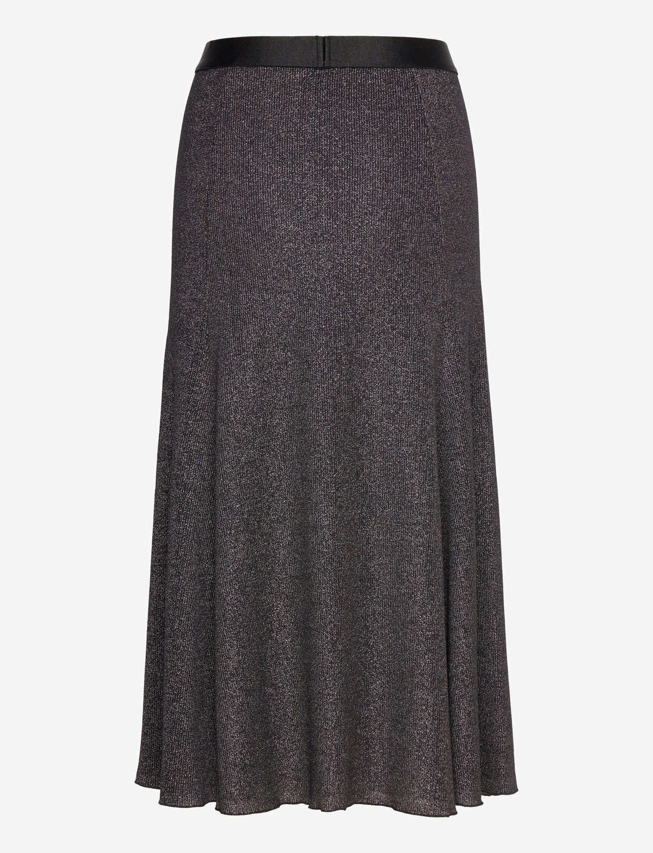 Mads Nørgaard - 2x2 Lurex Saga Skirt - strickröcke - gun metal - 1