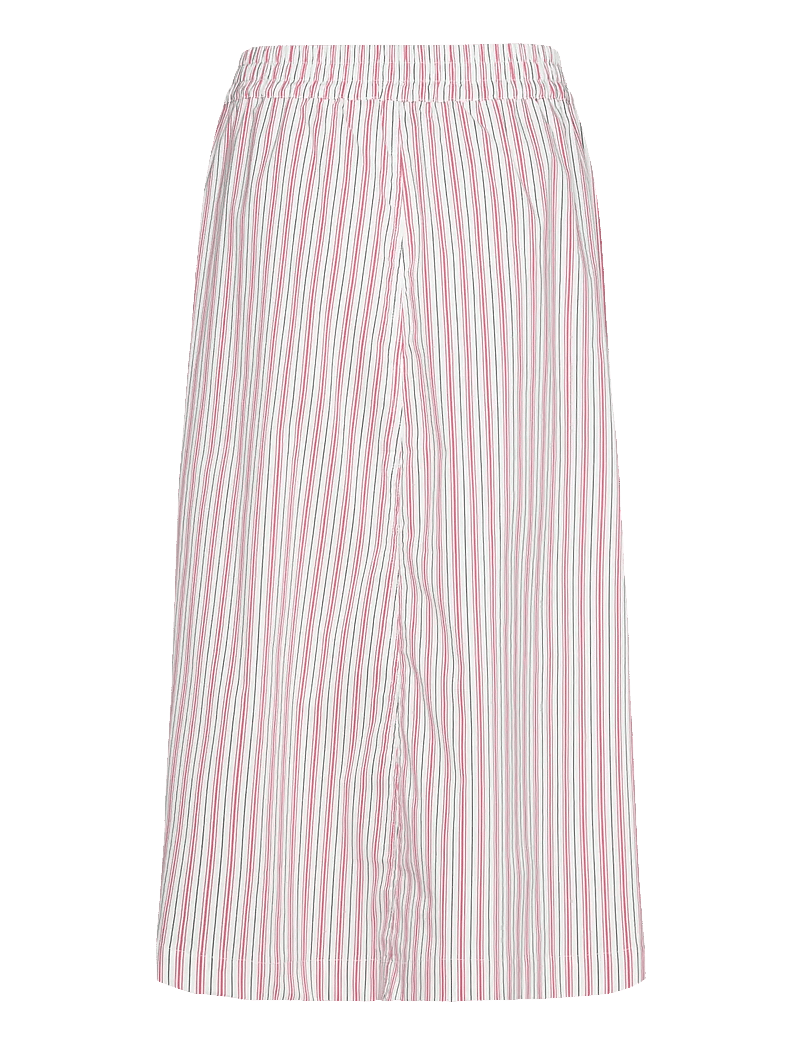 Mads Nørgaard - Poplinda Sindri Skirt - pinstripe/fiery red - 1