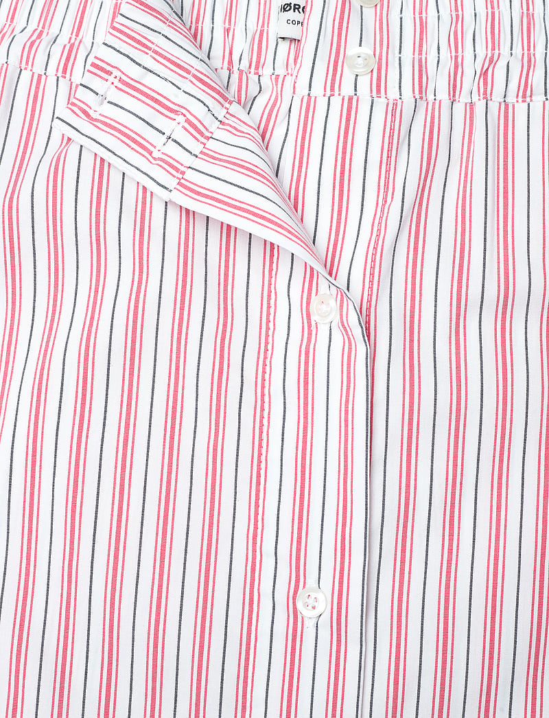 Mads Nørgaard - Poplinda Sindri Skirt - pinstripe/fiery red - 3