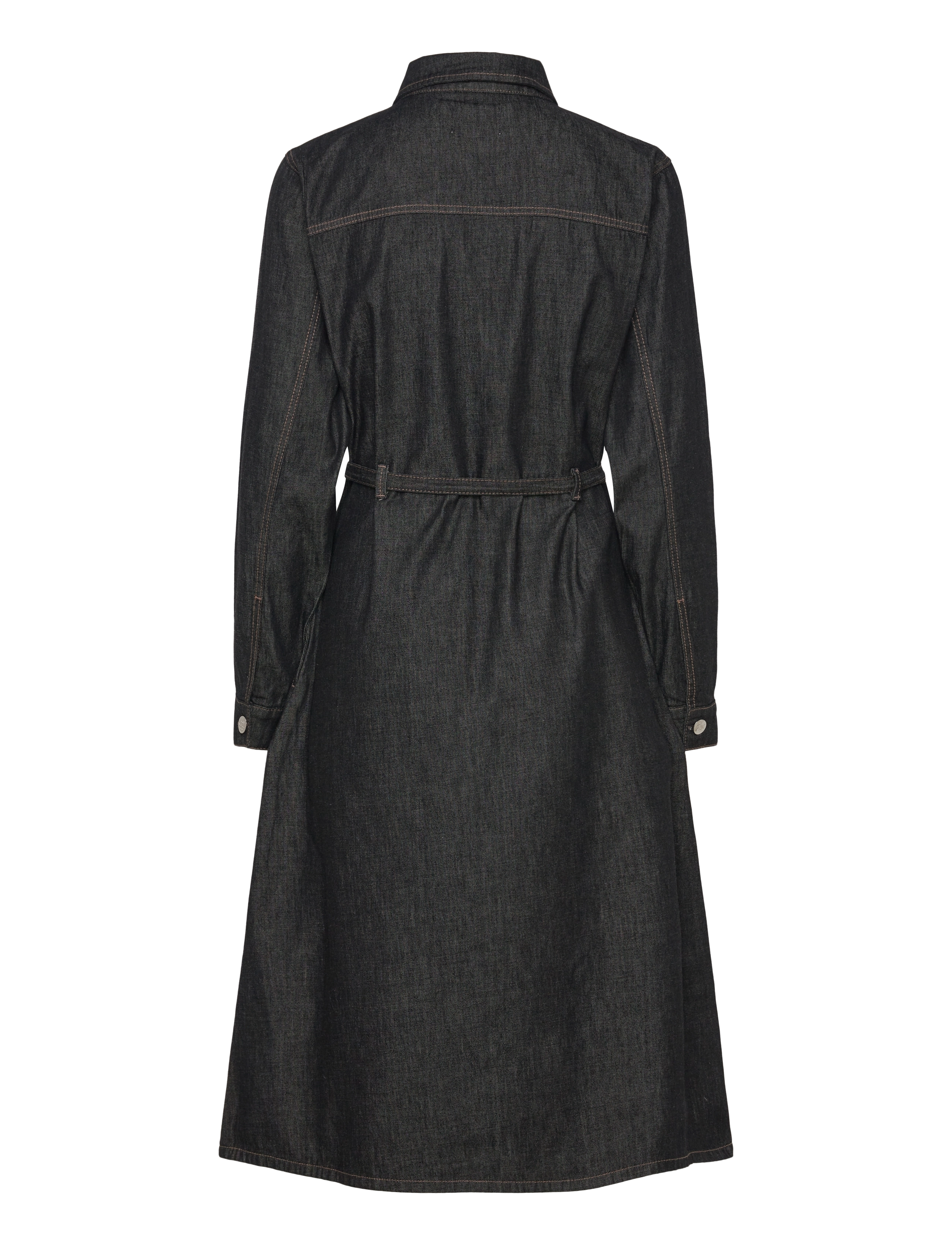 Mads Nørgaard - Soft Denim Svanil Dress - black melange - 1