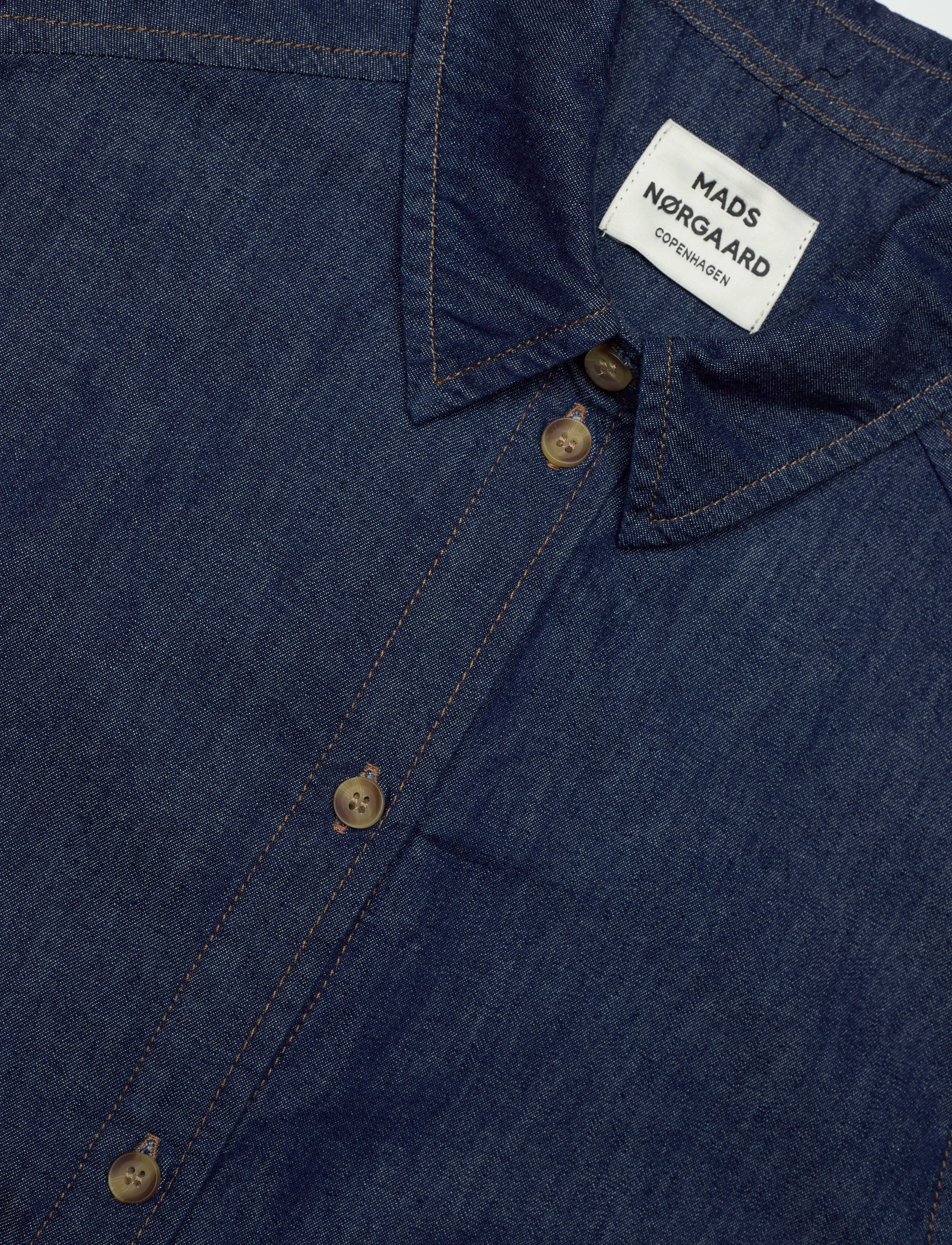Mads Nørgaard - Air Denim Crissy Dress - dark blue denim - 2