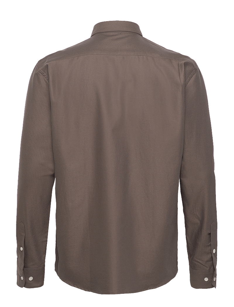 Mads Nørgaard - Cotton Oxford Sune Stripe Shirt BD - bungee cord/black oyster - 1