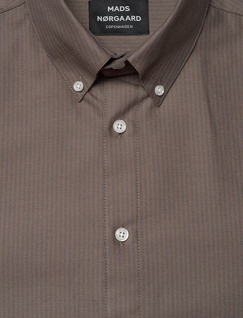 Mads Nørgaard - Cotton Oxford Sune Stripe Shirt BD - bungee cord/black oyster - 2
