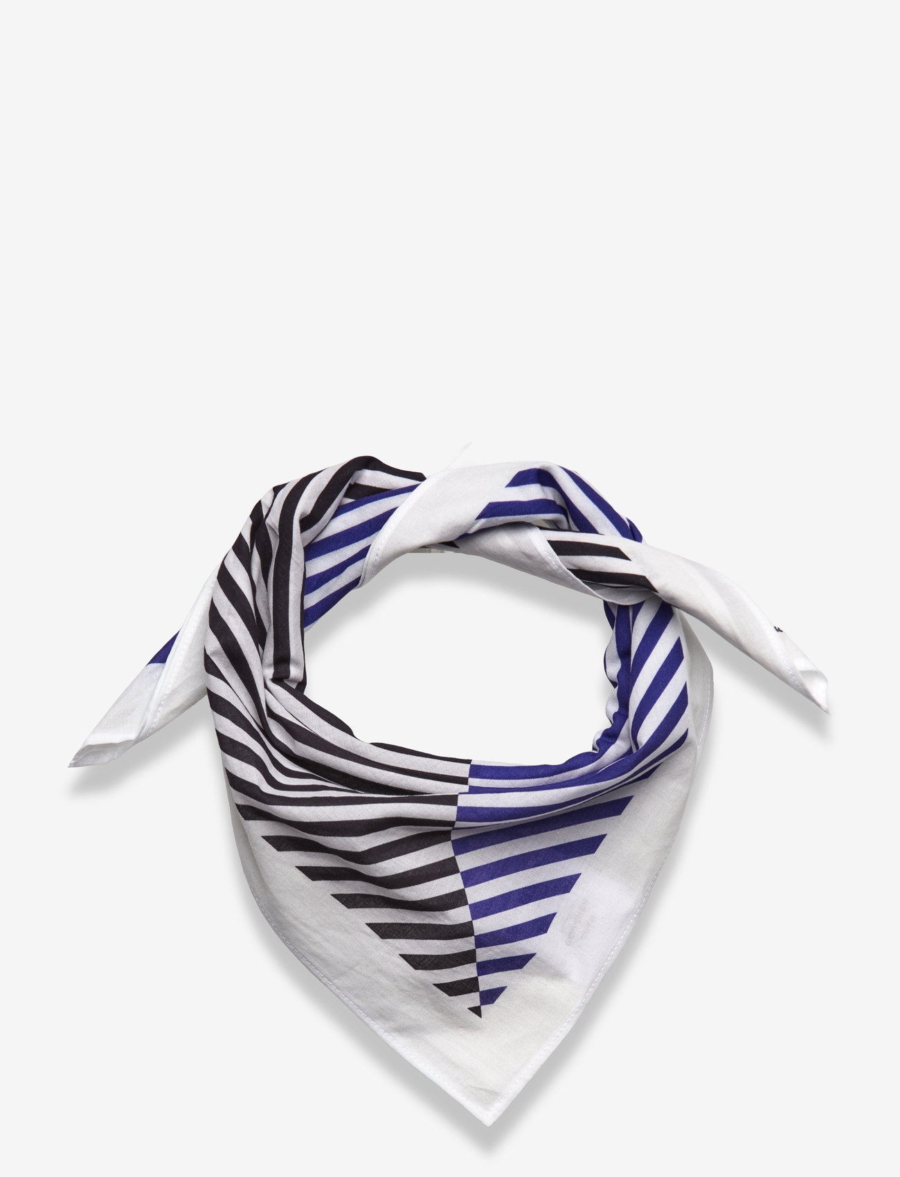 Mads Nørgaard - Soft Cotton Self Scarf - bluing/jet black - 0