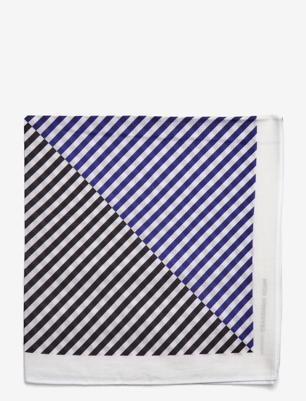 Mads Nørgaard - Soft Cotton Self Scarf - bluing/jet black - 1
