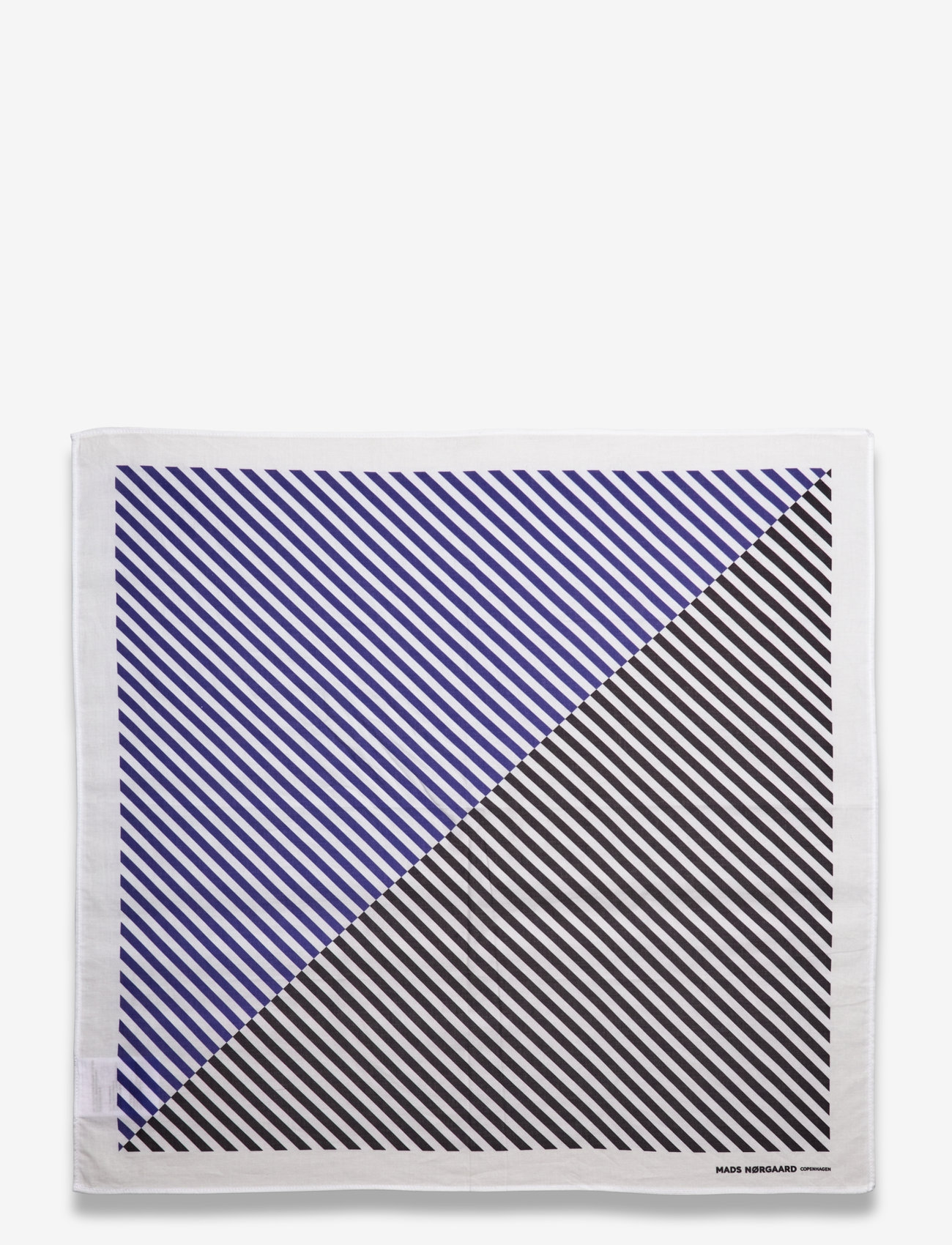 Mads Nørgaard - Soft Cotton Self Scarf - bluing/jet black - 2